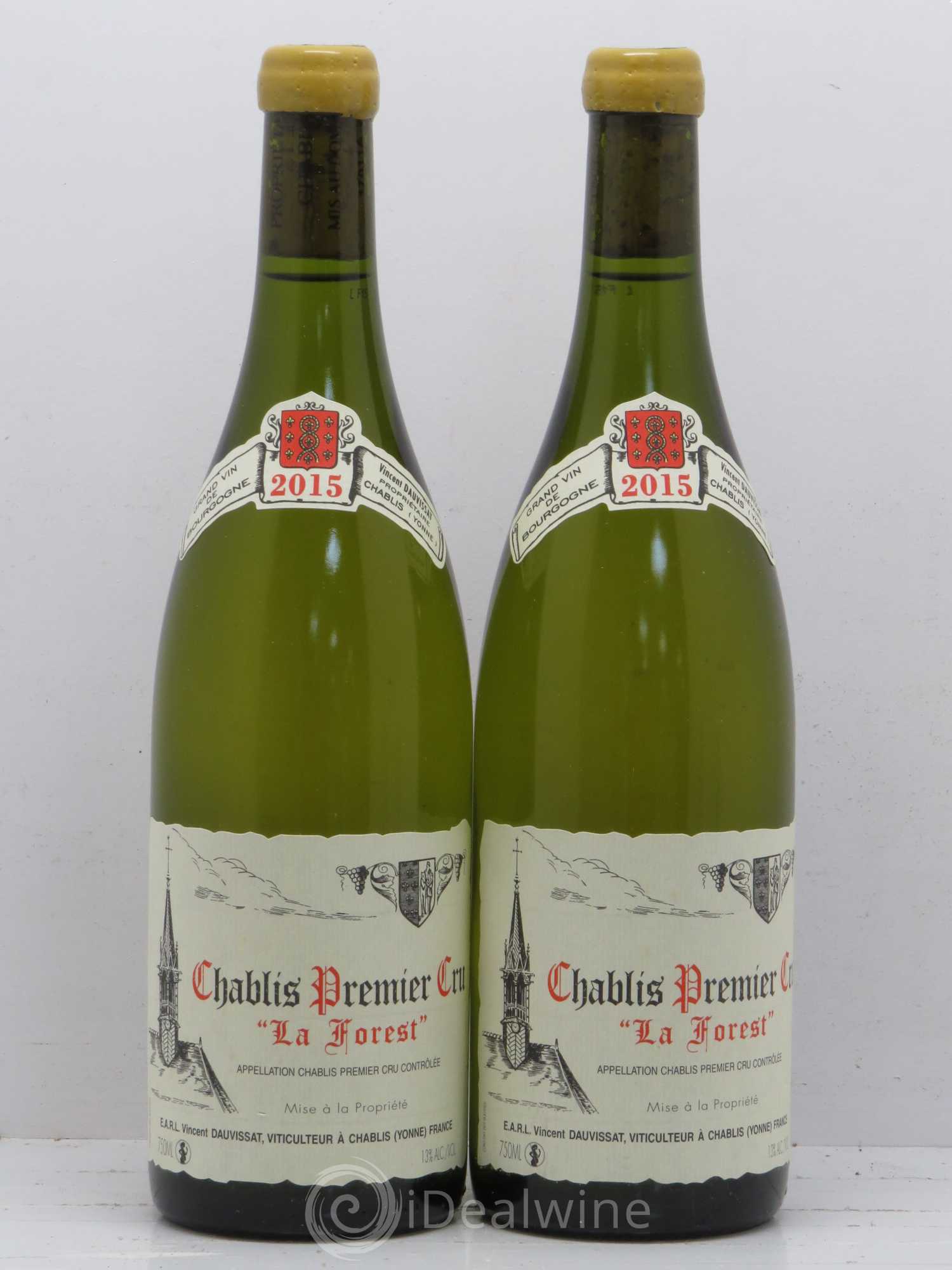 Chablis 1er Cru La Forest Vincent Dauvissat (Domaine) 2015 - Lot de 2 bouteilles - 0