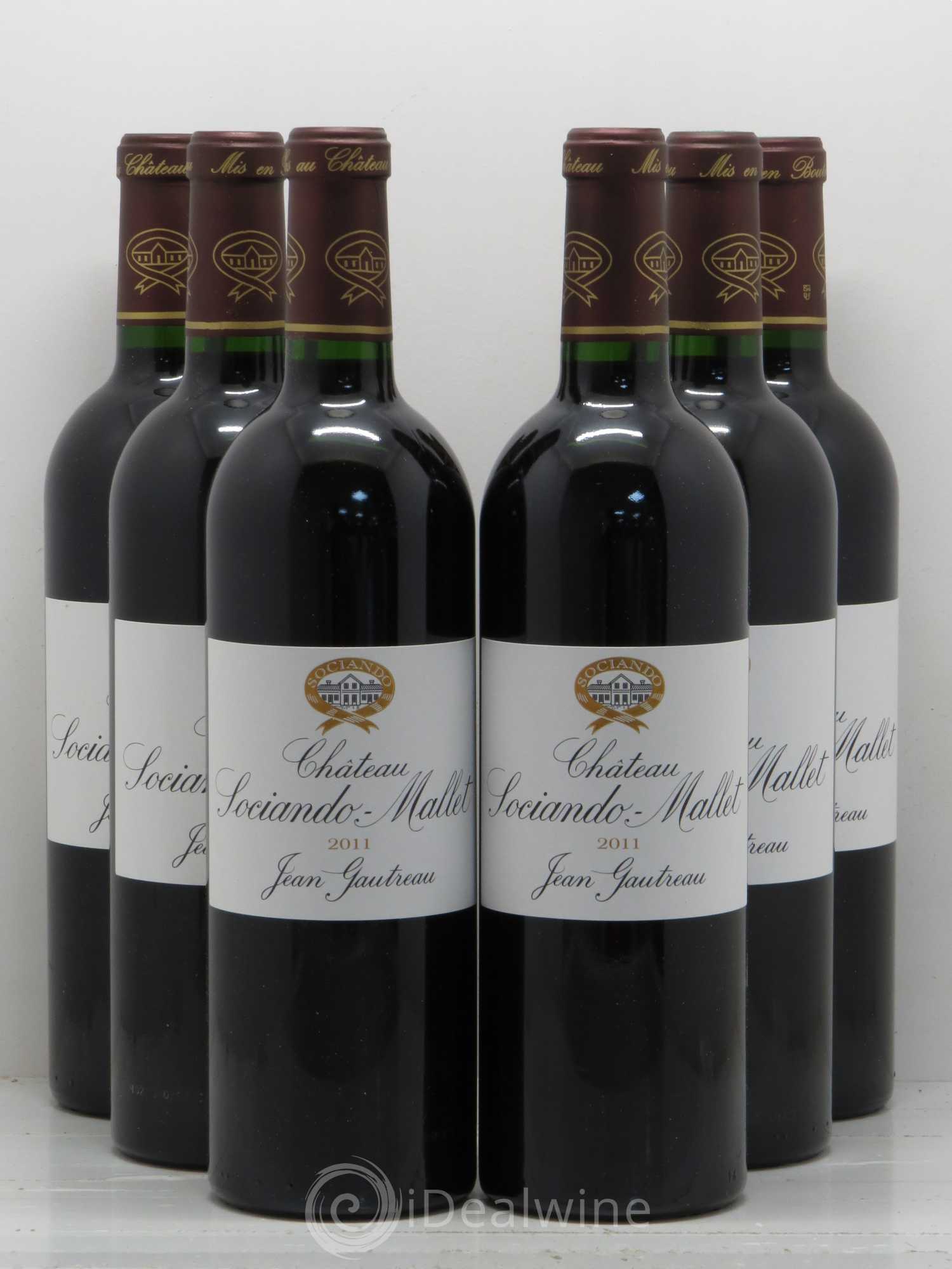 Château Sociando Mallet 2011 - Lot de 6 bouteilles - 0