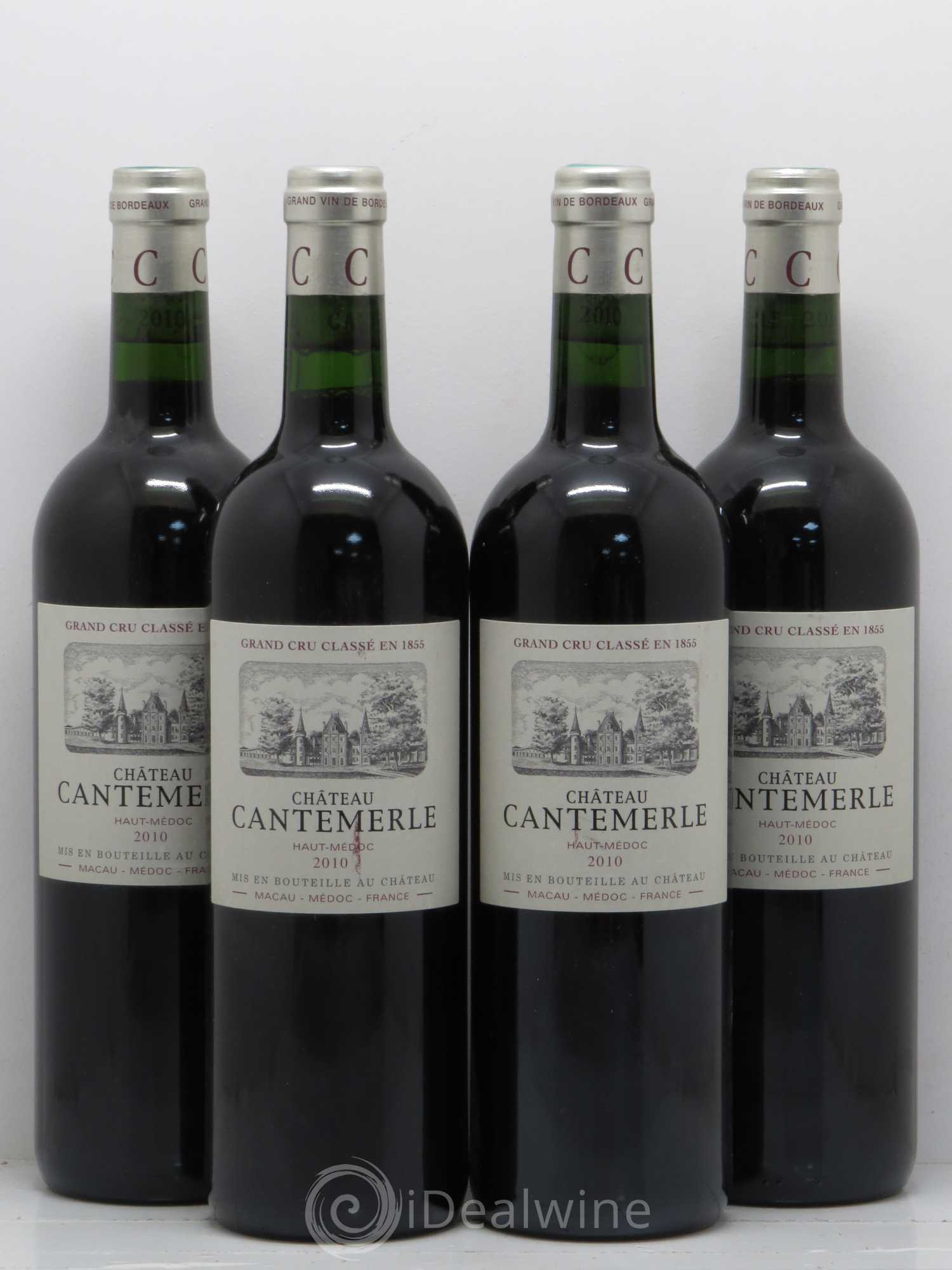 Château Cantemerle 5ème Grand Cru Classé 2010 - Lot de 4 bouteilles - 0