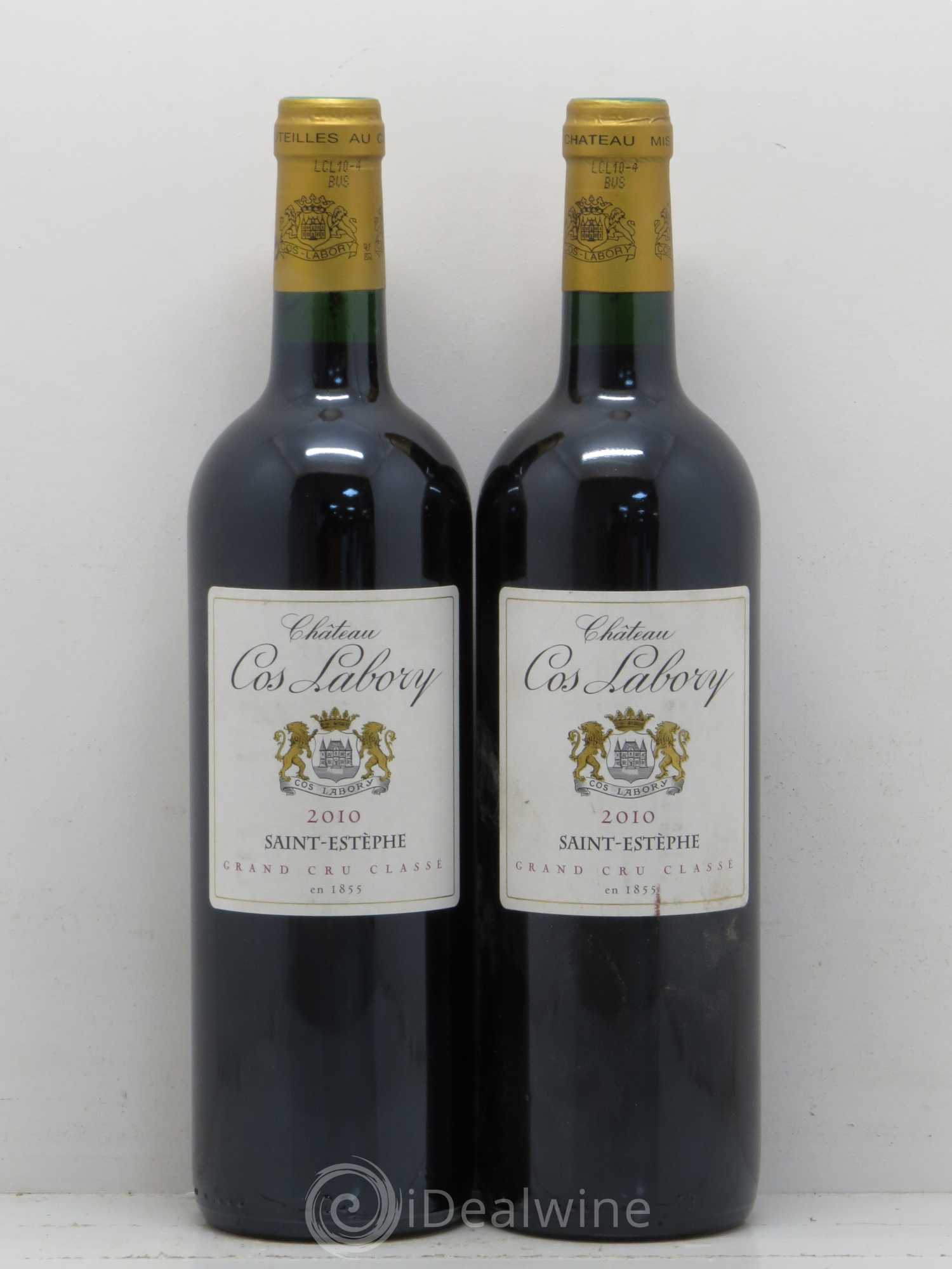 Château Cos Labory 5ème Grand Cru Classé 2010 - Lot de 2 bouteilles - 0