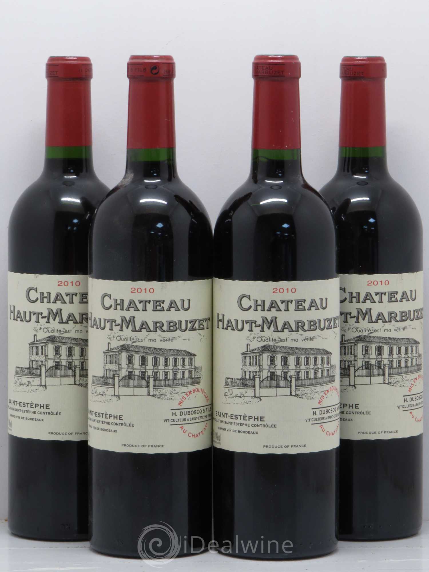 Château Haut Marbuzet 2010 - Lot de 4 bouteilles - 0