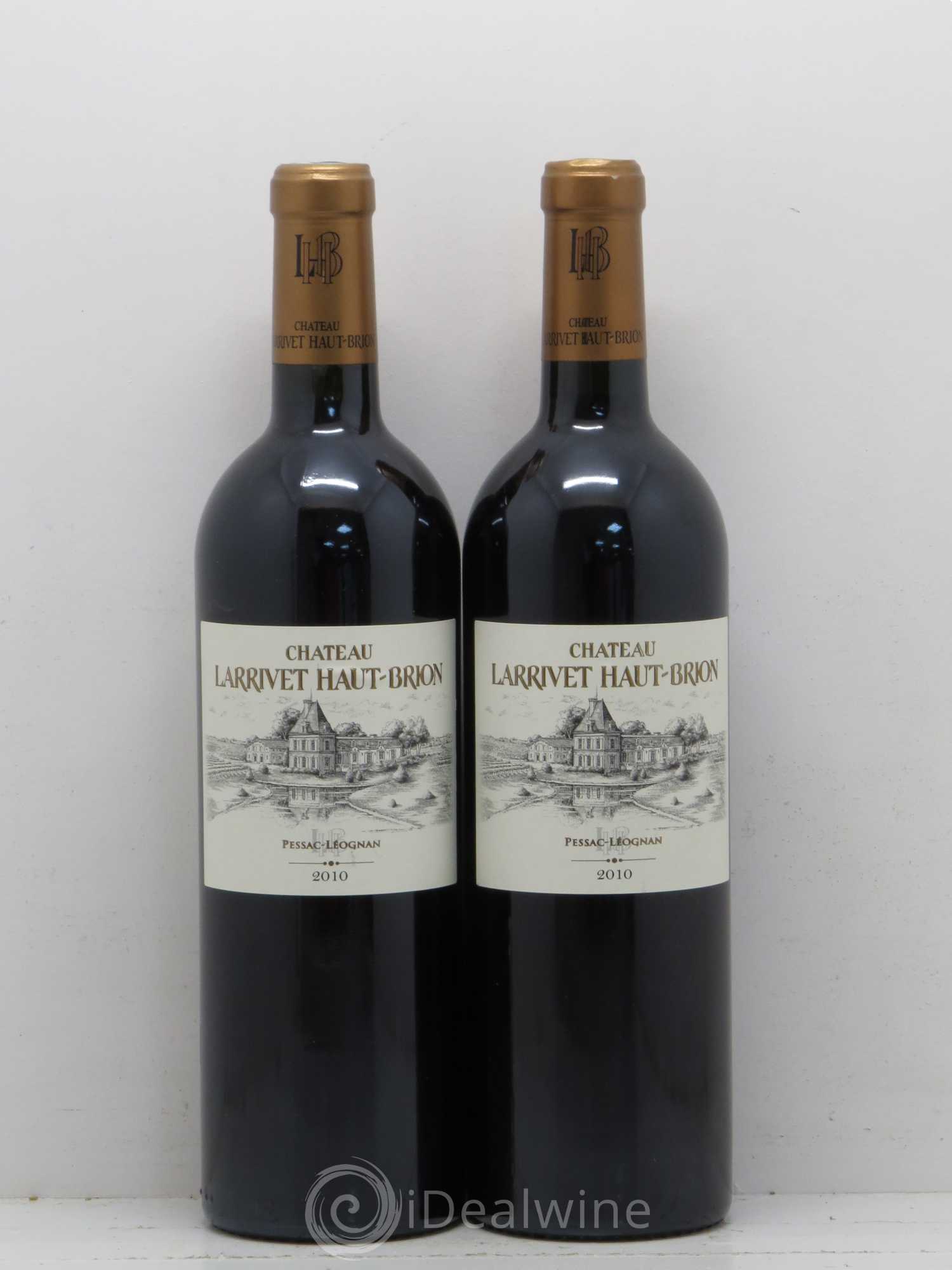 Château Larrivet Haut-Brion 2010 - Lot de 2 bouteilles - 0
