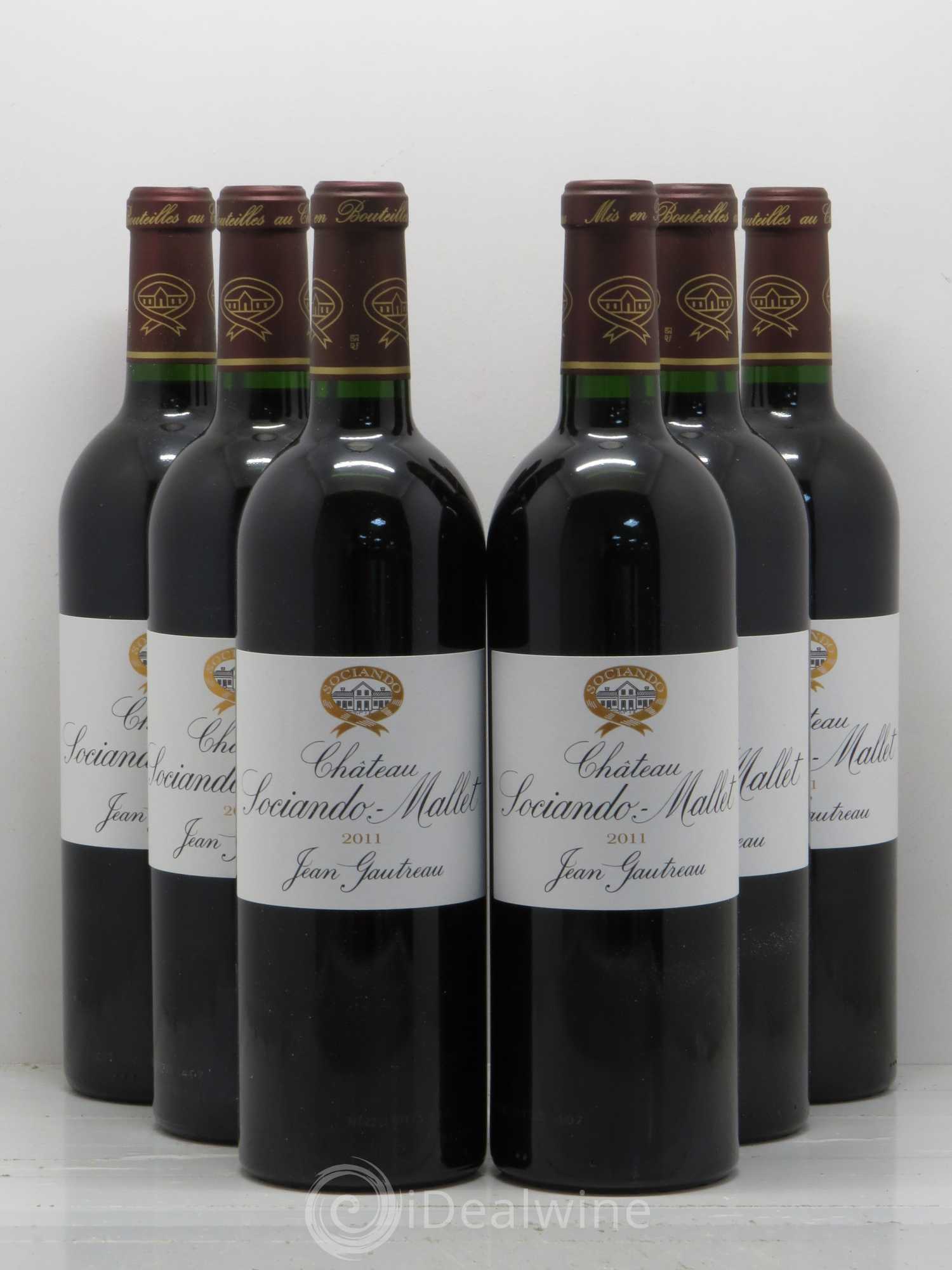 Château Sociando Mallet 2011 - Lot de 6 bouteilles - 0