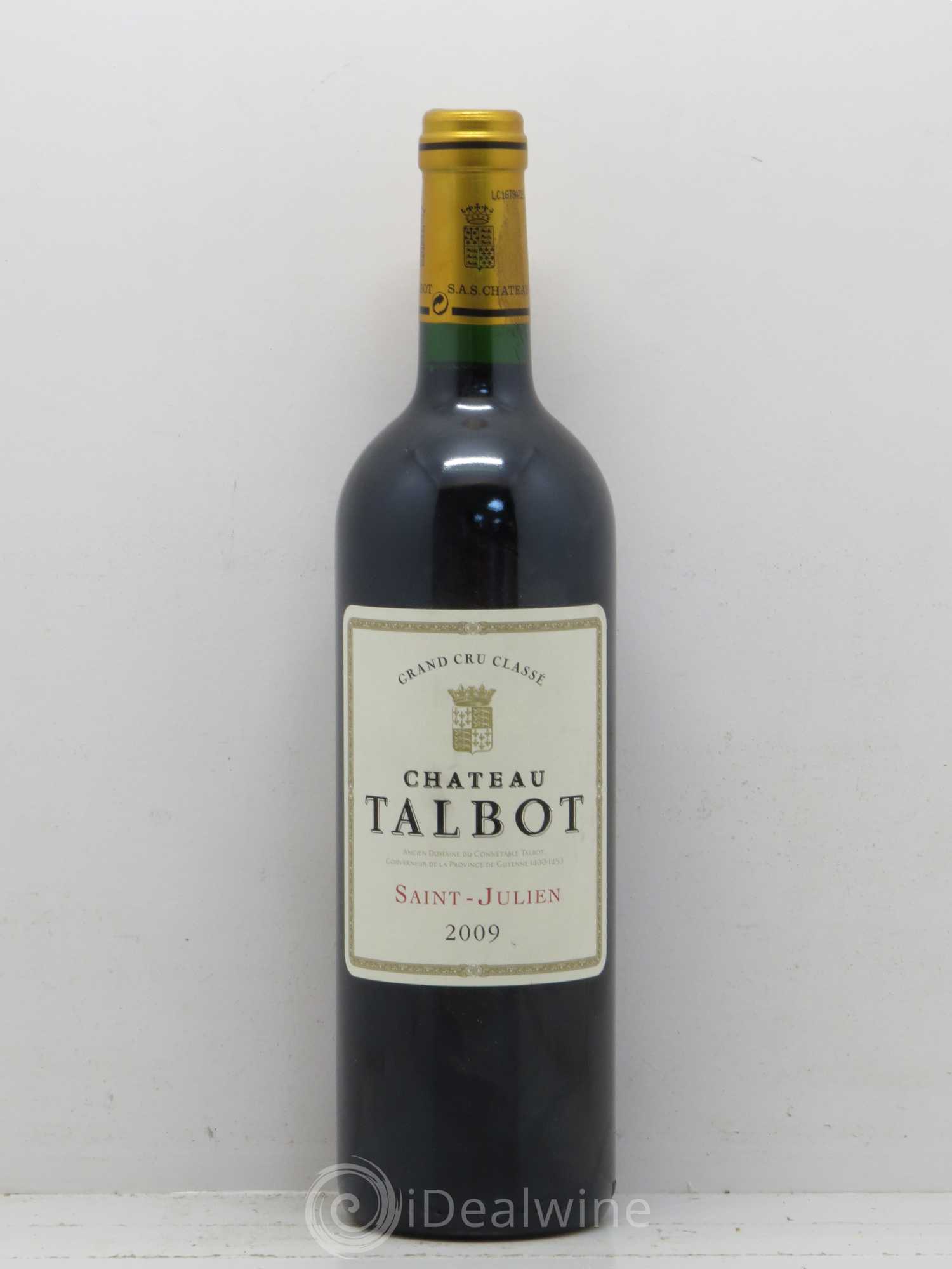 Château Talbot 4ème Grand Cru Classé 2009 - Lot de 1 bouteille - 0