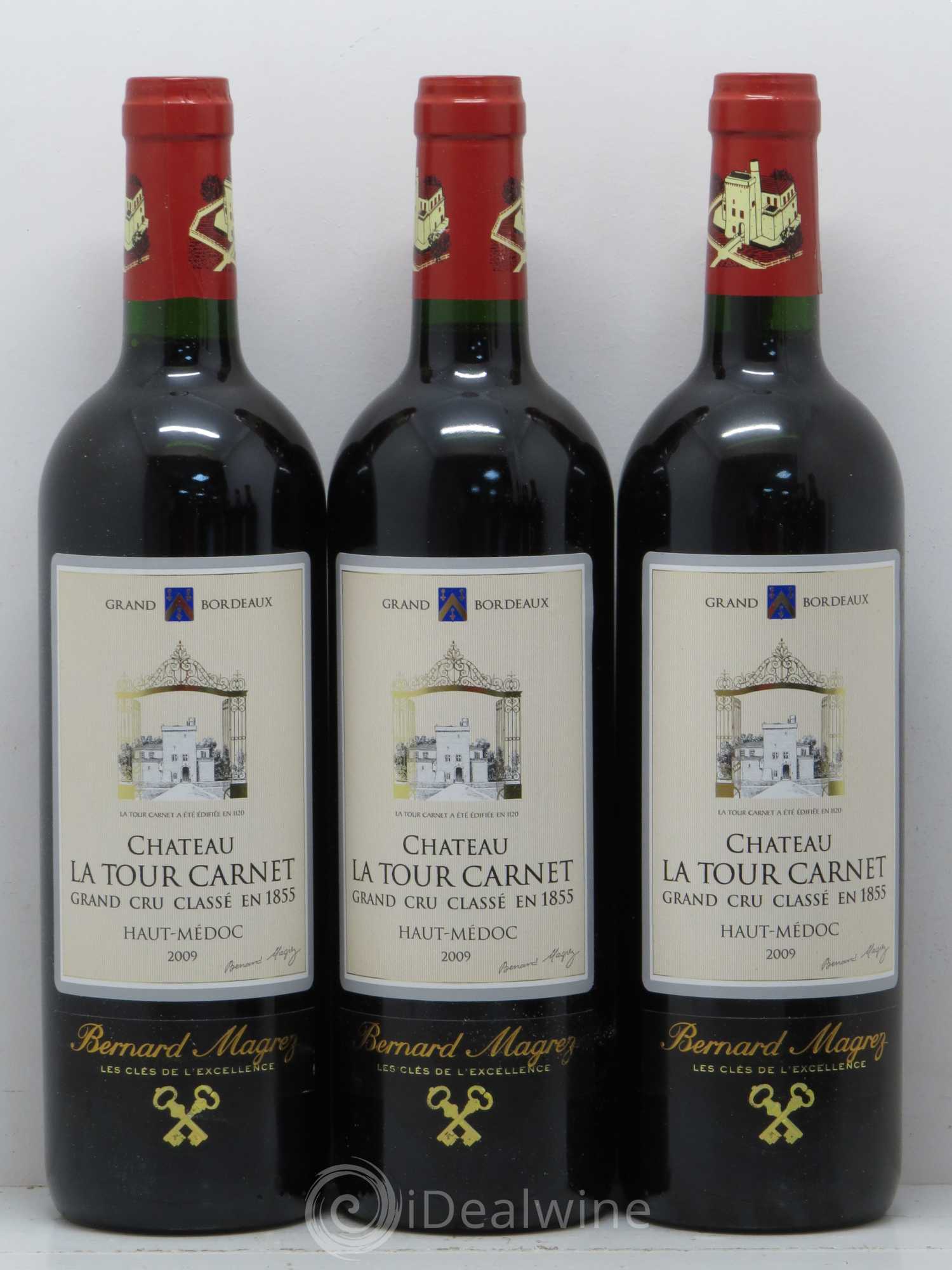 Château la Tour Carnet 4ème Grand Cru Classé 2009 - Lot de 6 bouteilles - 1