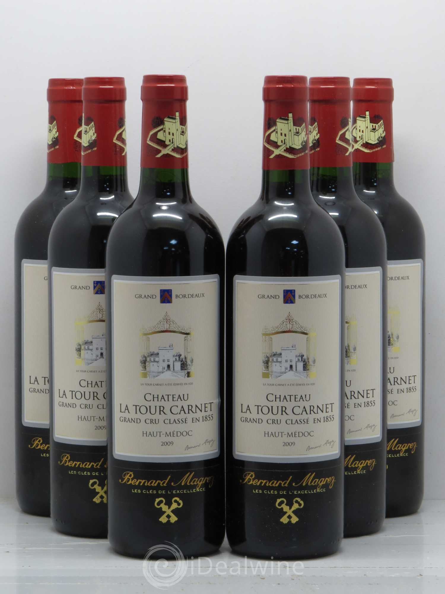 Château la Tour Carnet 4ème Grand Cru Classé 2009 - Lot de 6 bouteilles - 0
