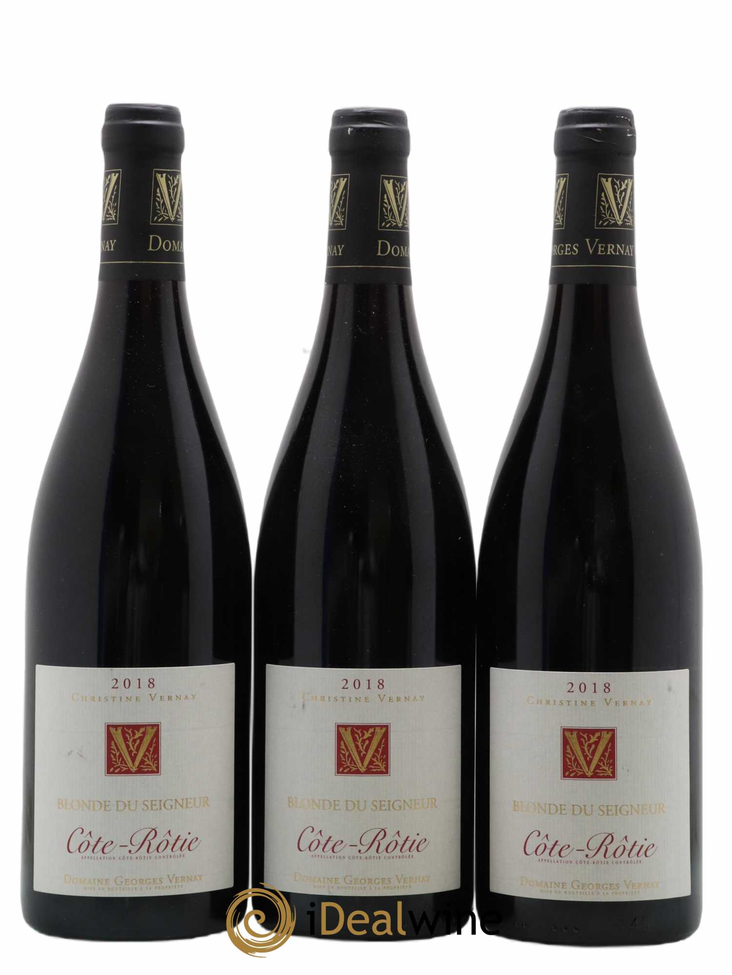 Côte-Rôtie Blonde du Seigneur Georges Vernay 2018 - Lot de 3 bouteilles - 0