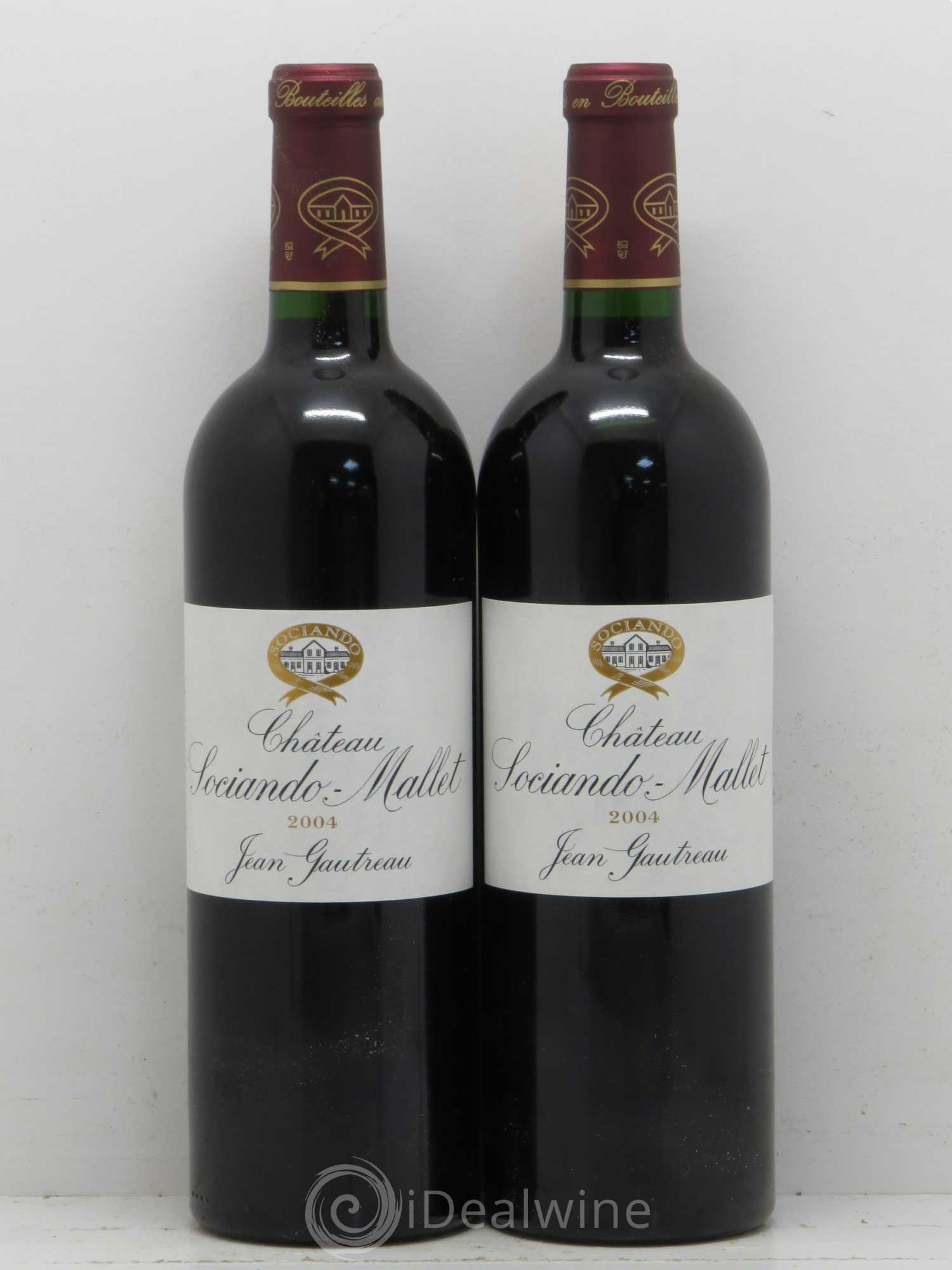 Château Sociando Mallet 2004 - Lot de 2 bouteilles - 0