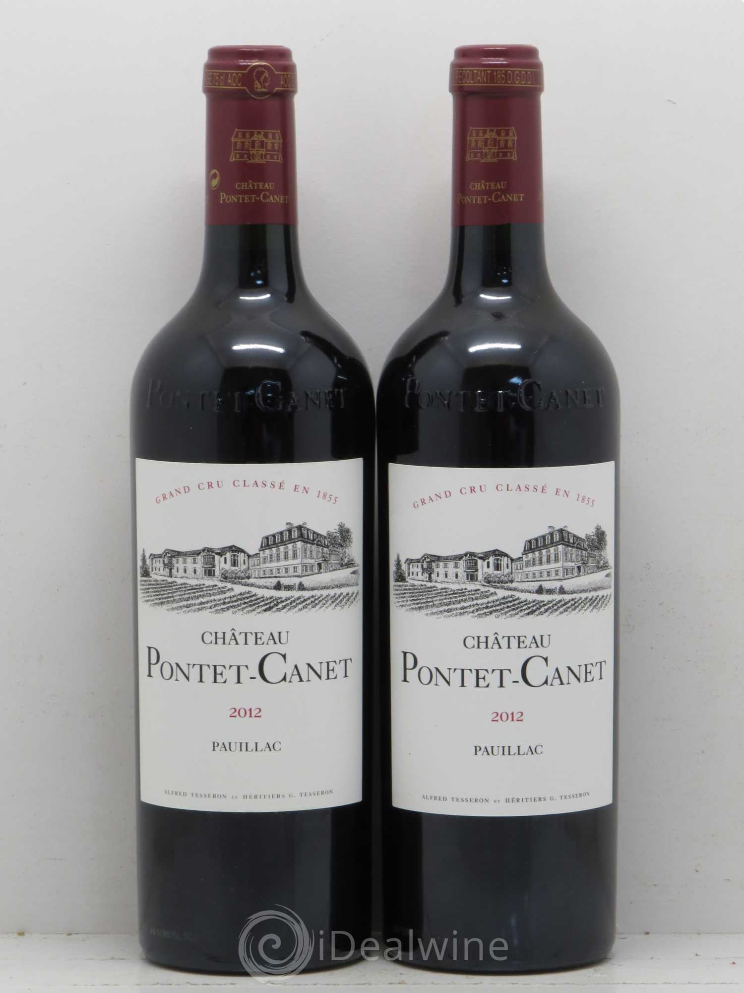Château Pontet Canet 5ème Grand Cru Classé 2012 - Lot de 2 bouteilles - 0