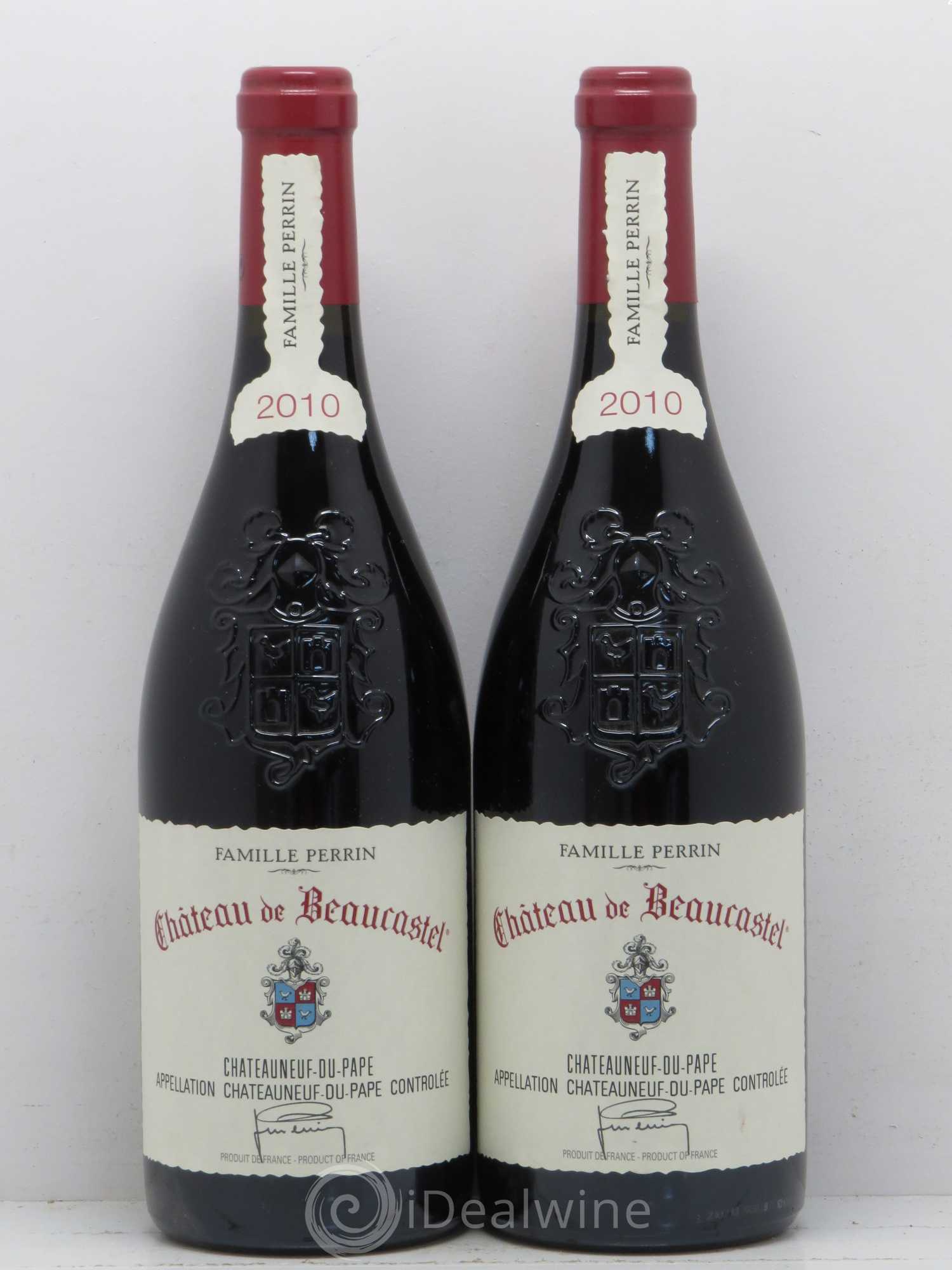 Châteauneuf-du-Pape Château de Beaucastel Famille Perrin 2010 - Lot de 2 bouteilles - 0
