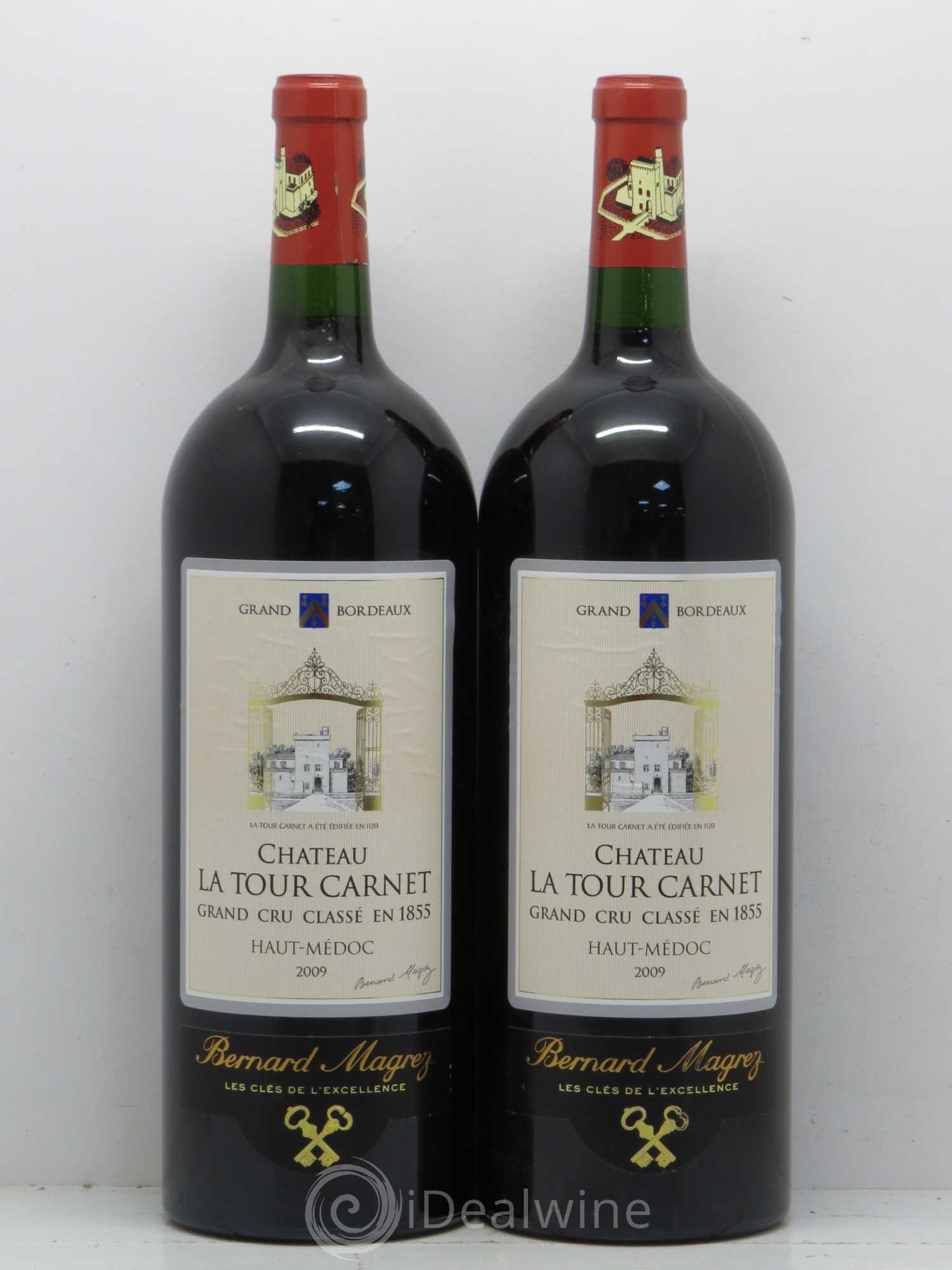 Château la Tour Carnet 4ème Grand Cru Classé 2009 - Lot de 2 magnums - 0