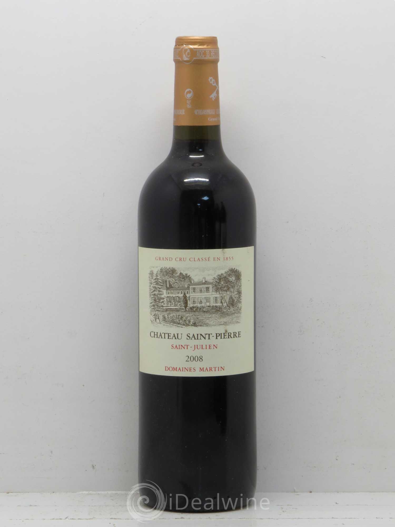 Château Saint-Pierre 4ème Grand Cru Classé 2008 - Lot de 1 bouteille - 0