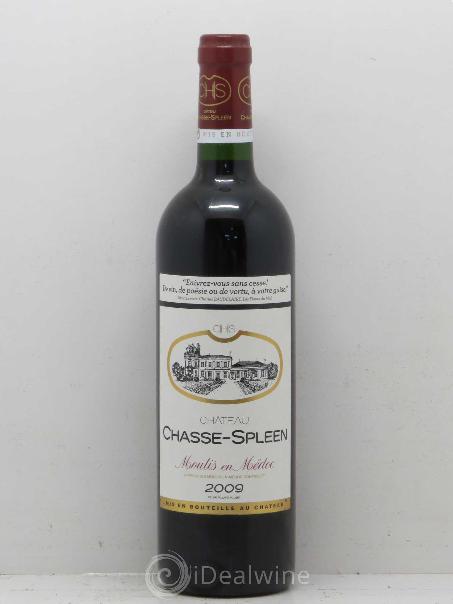 Château Chasse Spleen 2009 - Lot de 1 bouteille - 0