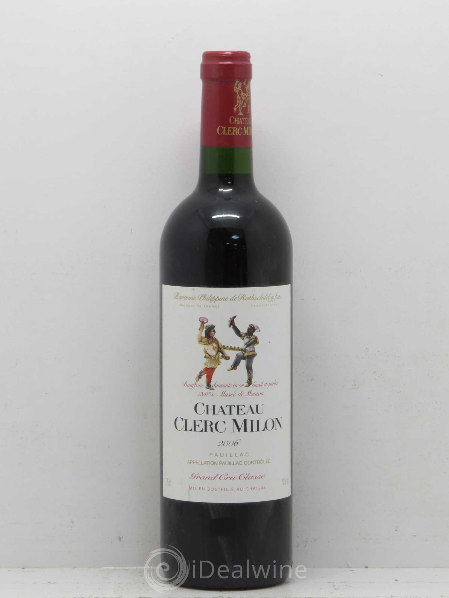 Château Clerc Milon 5ème Grand Cru Classé 2006 - Lot de 1 bouteille - 0