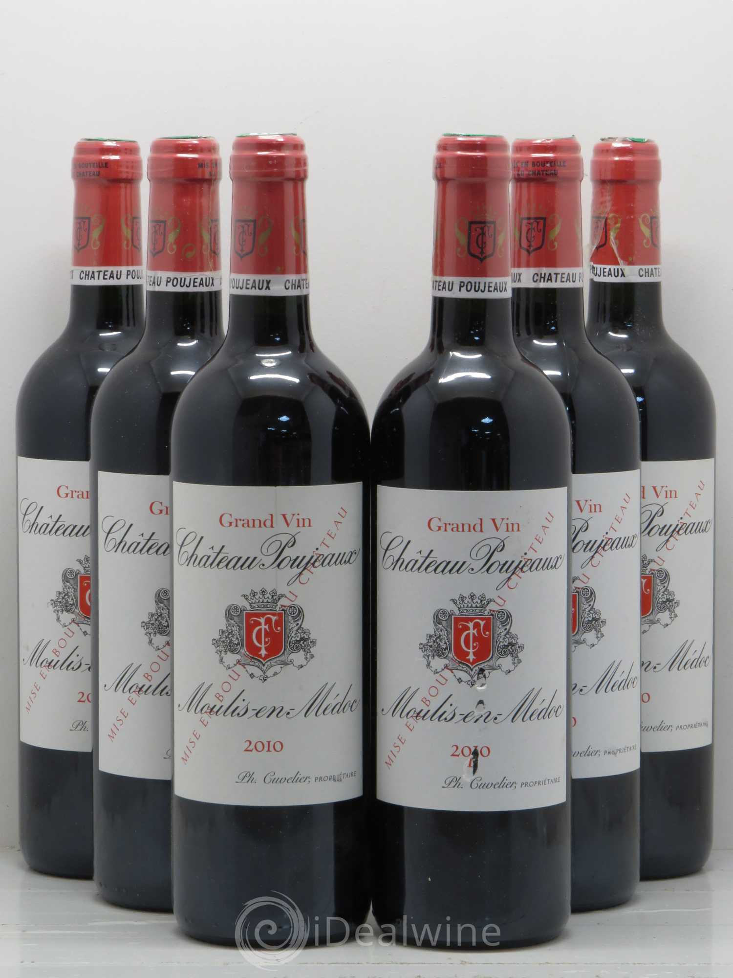 Château Poujeaux 2010 - Lot de 6 bouteilles - 0