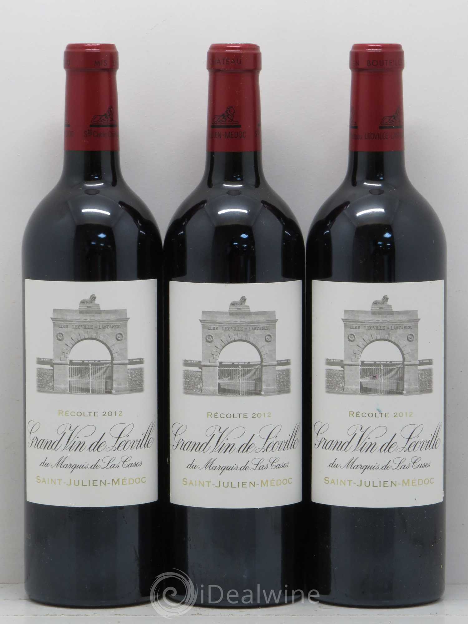 Château Léoville Las Cases 2ème Grand Cru Classé 2012 - Lot de 3 bouteilles - 0