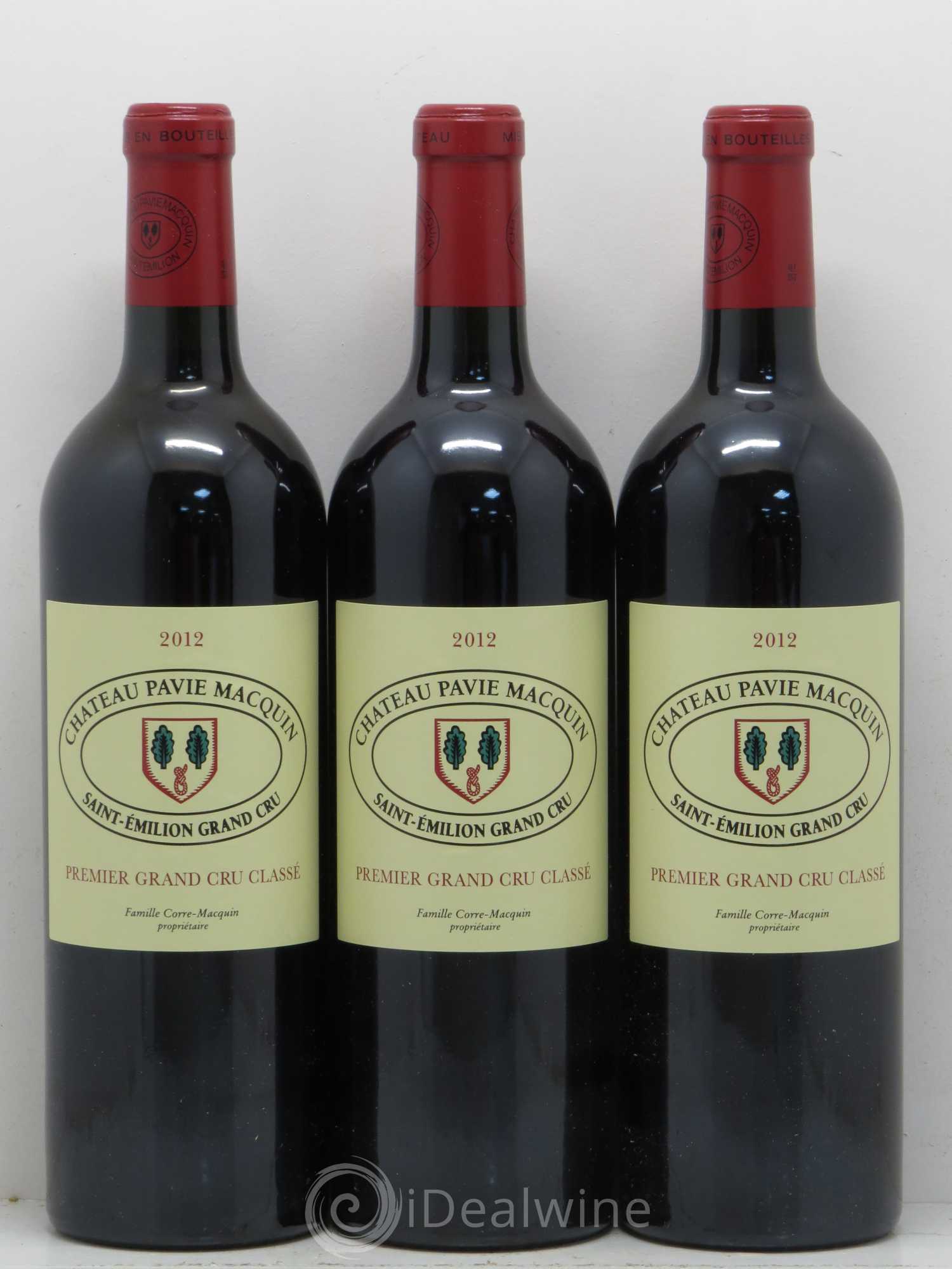 Château Pavie Macquin 1er Grand Cru Classé B 2012 - Lot de 3 bouteilles - 0
