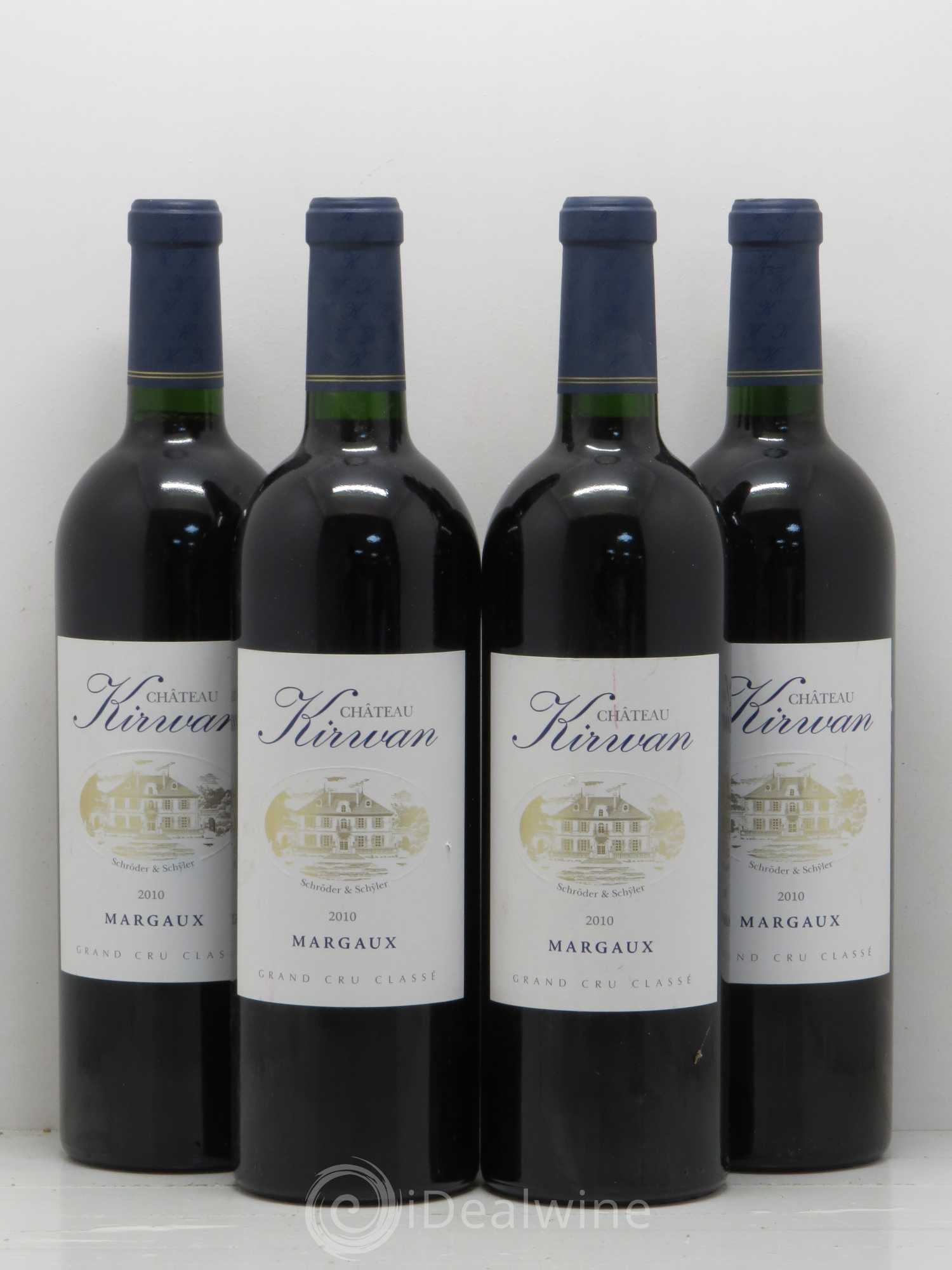 Château Kirwan 3ème Grand Cru Classé 2010 - Lot de 4 bouteilles - 0