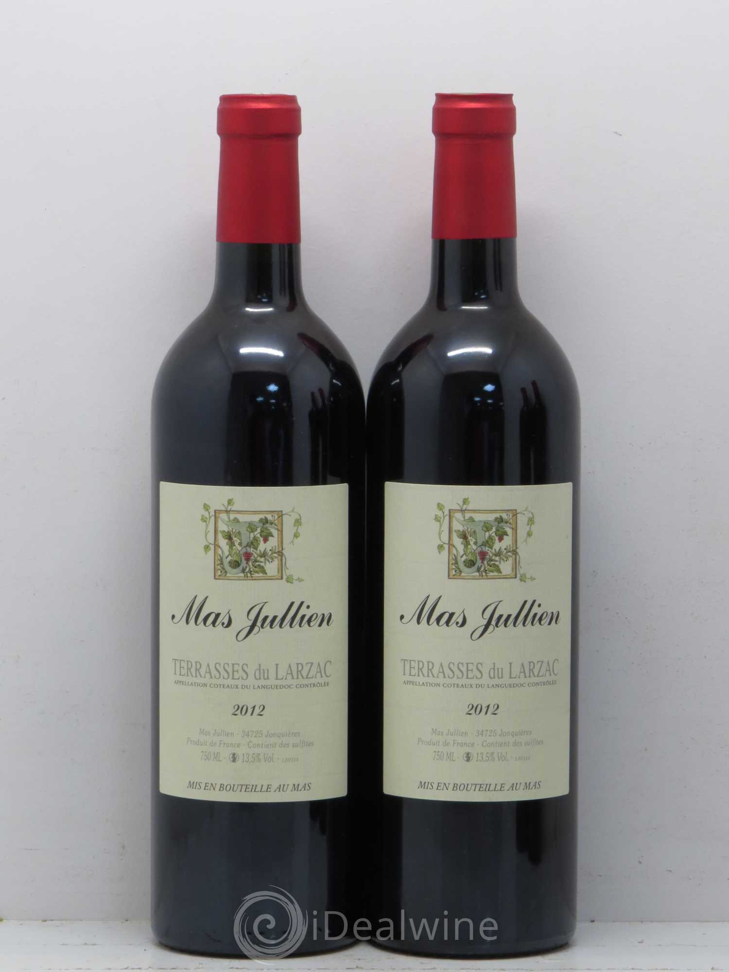 Terrasses du Larzac Mas Jullien Olivier Jullien 2012 - Lot de 2 bouteilles - 0