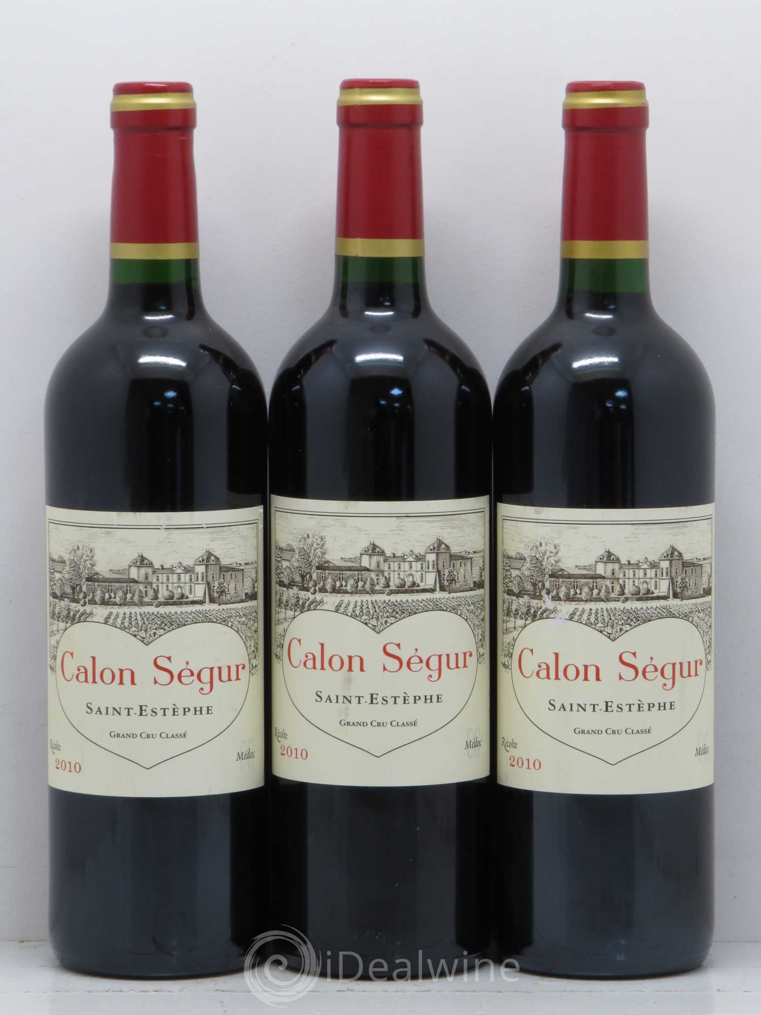 Château Calon Ségur 3ème Grand Cru Classé 2010 - Lot de 3 bouteilles - 0