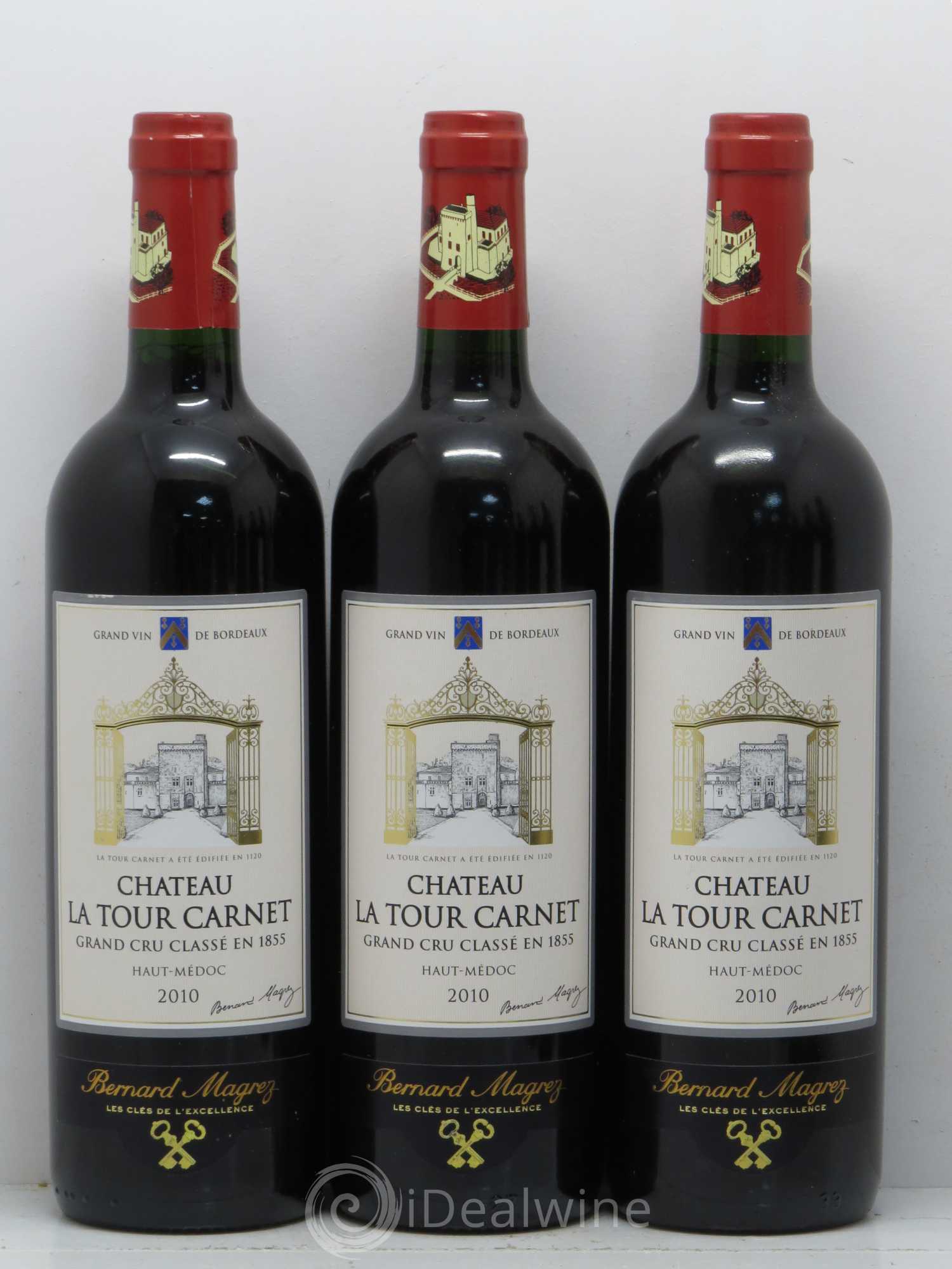 Château la Tour Carnet 4ème Grand Cru Classé 2010 - Lot de 6 bouteilles - 1