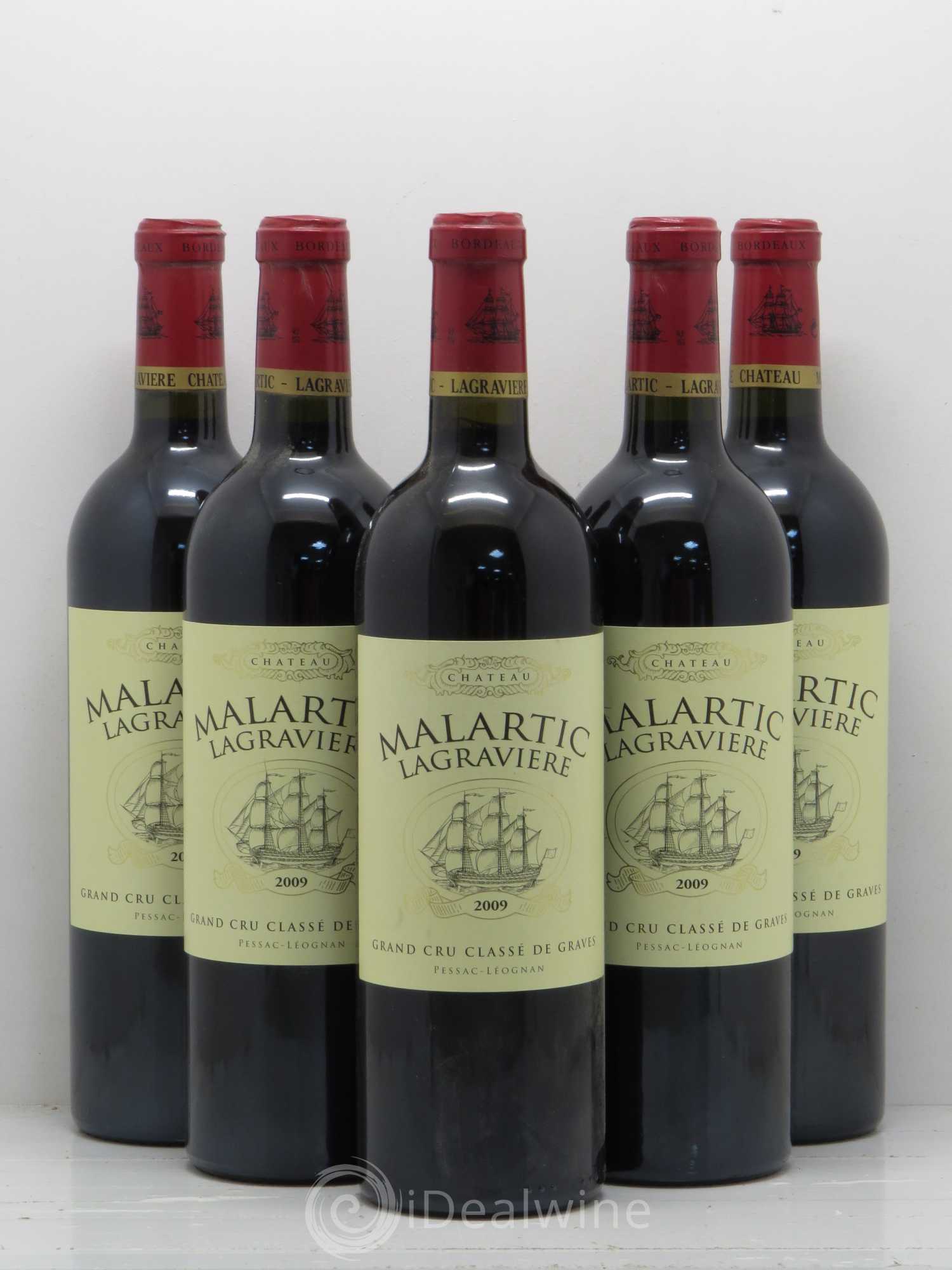 Château Malartic-Lagravière Cru Classé de Graves 2009 - Lot de 5 bouteilles - 0