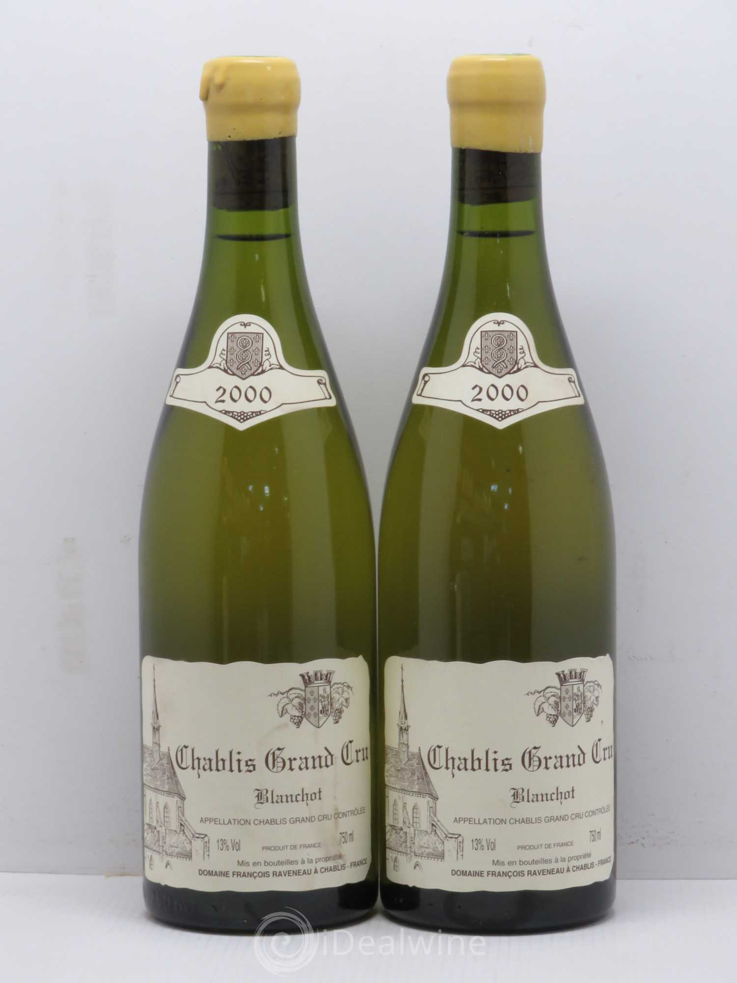 Chablis Grand Cru Blanchot Raveneau (Domaine) 2000 - Lot de 2 bouteilles - 0