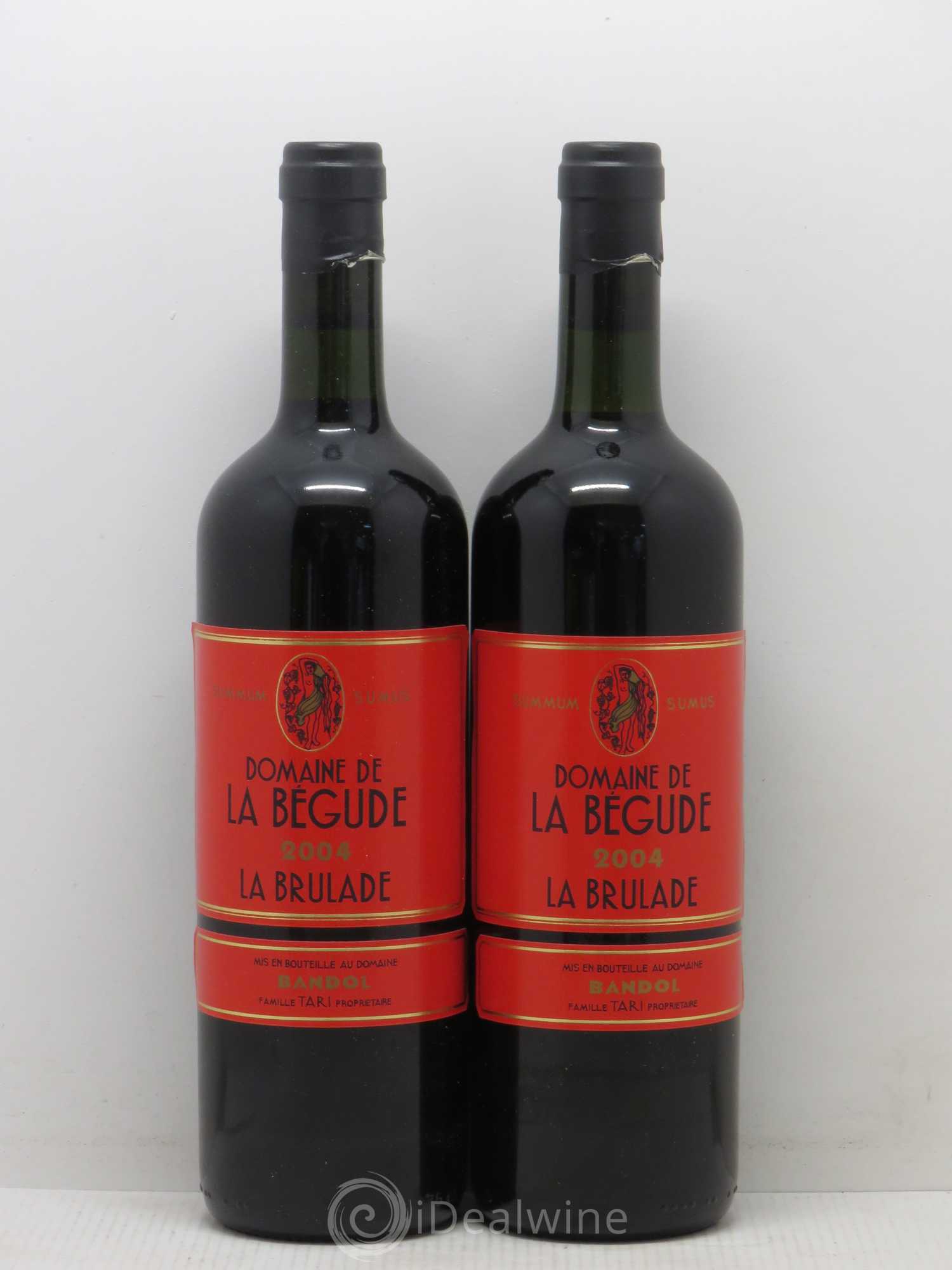 Bandol La Brûlade La Bégude 2004 - Lot de 2 bouteilles - 0