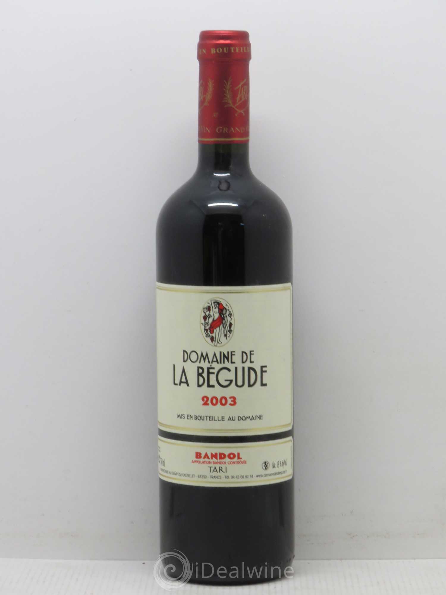Bandol La Bégude 2003 - Lot de 1 bouteille - 0