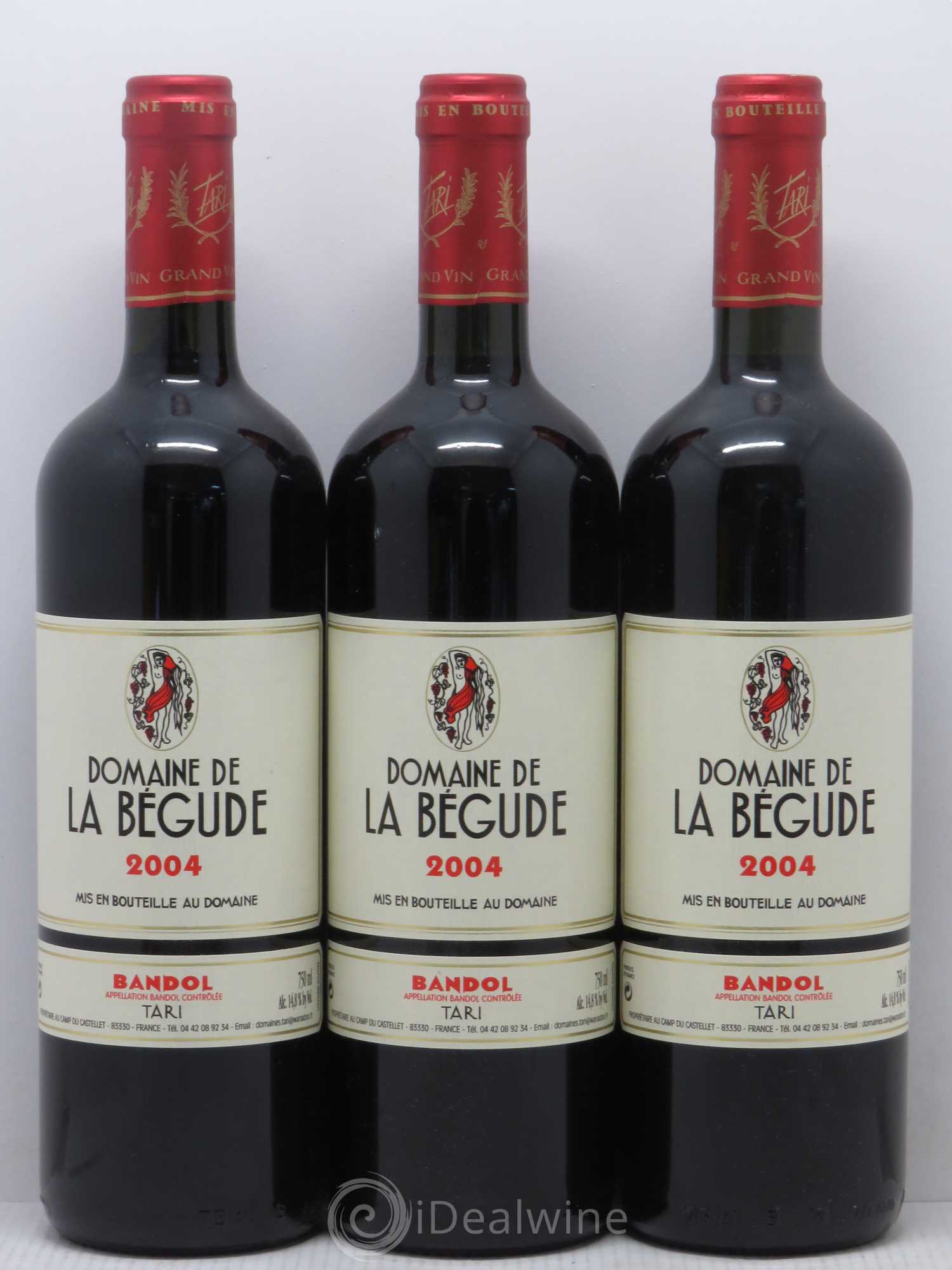 Bandol La Bégude 2004 - Lot de 3 bouteilles - 0