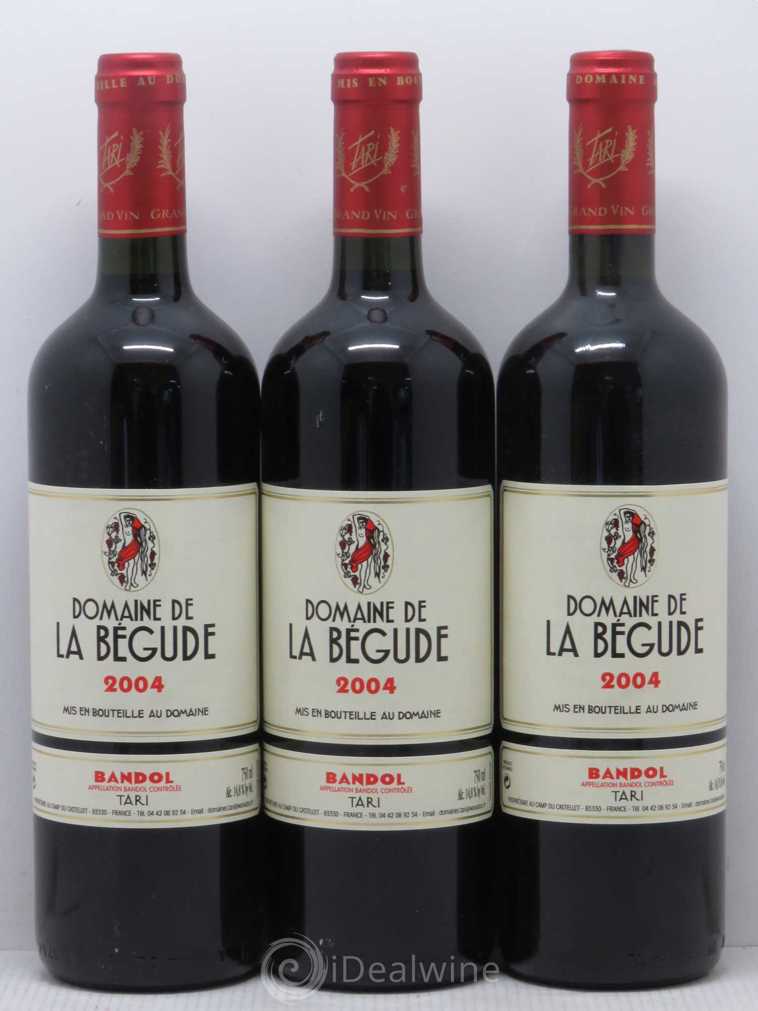 Bandol La Bégude 2004 - Lot de 3 bouteilles - 0