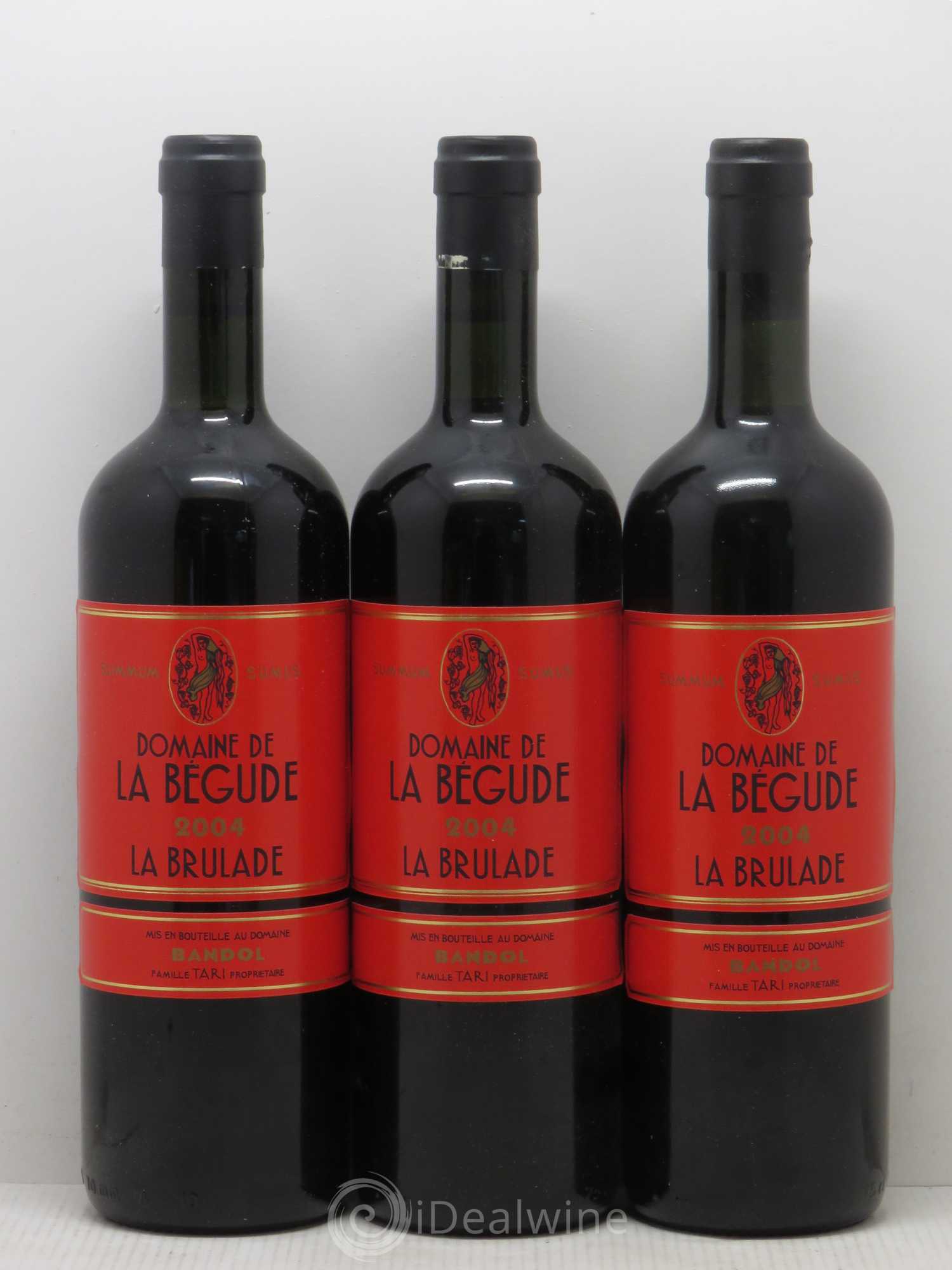 Bandol La Brûlade La Bégude 2004 - Lot de 3 bouteilles - 0