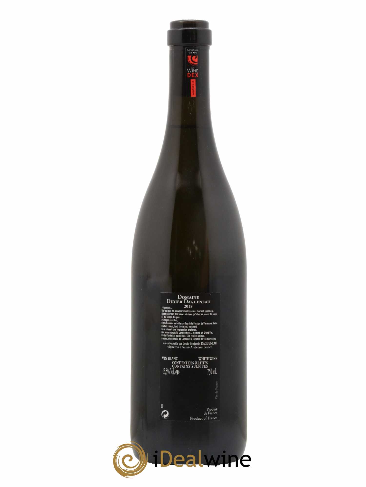 Vin de France Memento Mori Dagueneau 2018 - Lot de 1 bouteille - 1