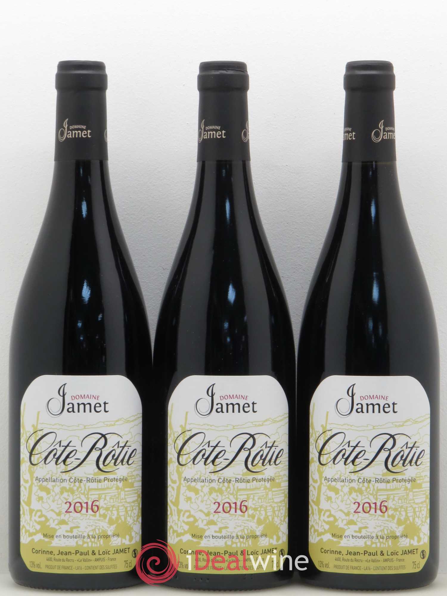Côte-Rôtie Jamet (Domaine) 2016 - Lot de 3 bouteilles - 0