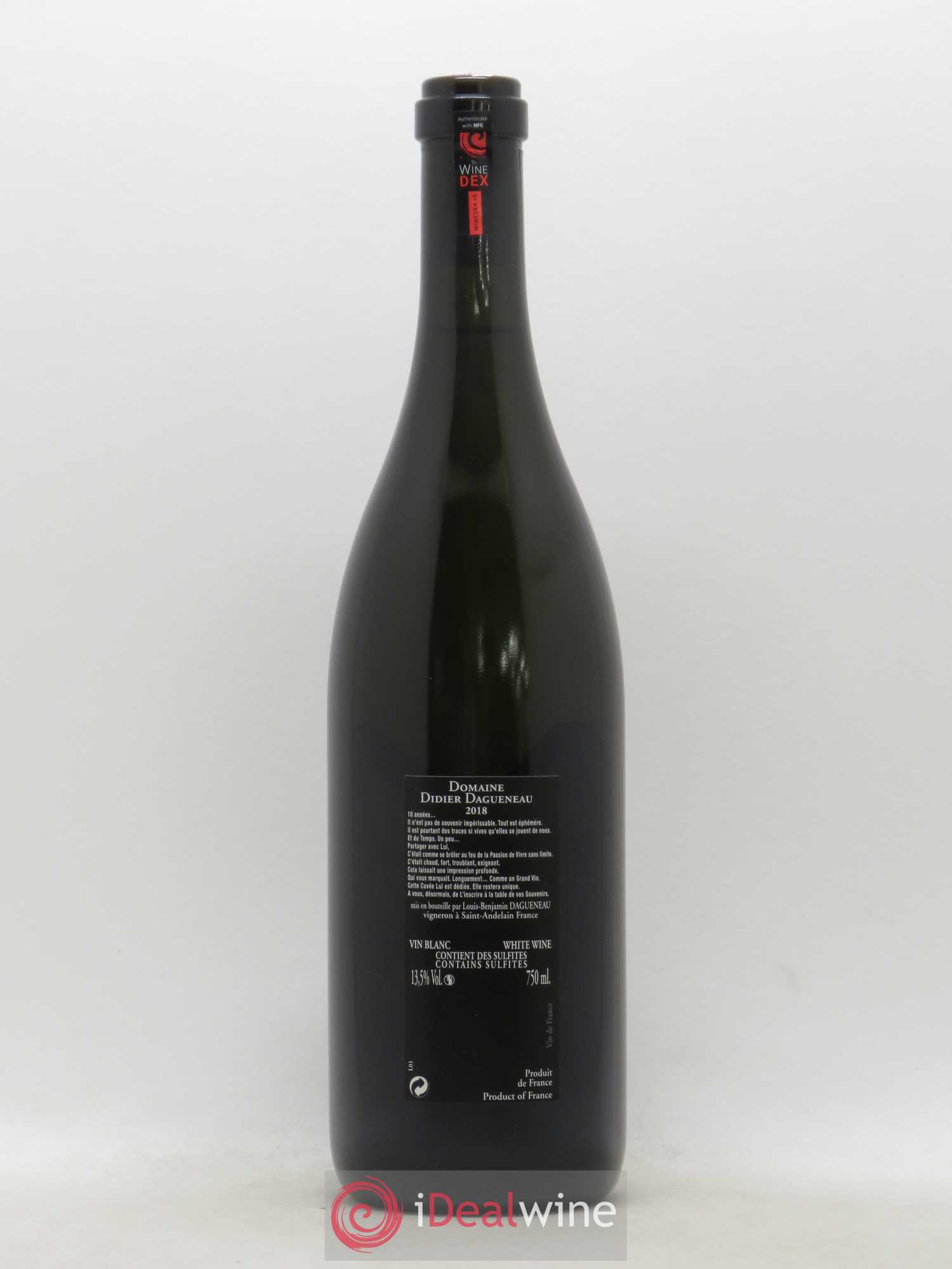 Vin de France Mémento Mori Dagueneau (Domaine Didier - Louis-Benjamin) 2018 - Posten von 1 Flasche - 2