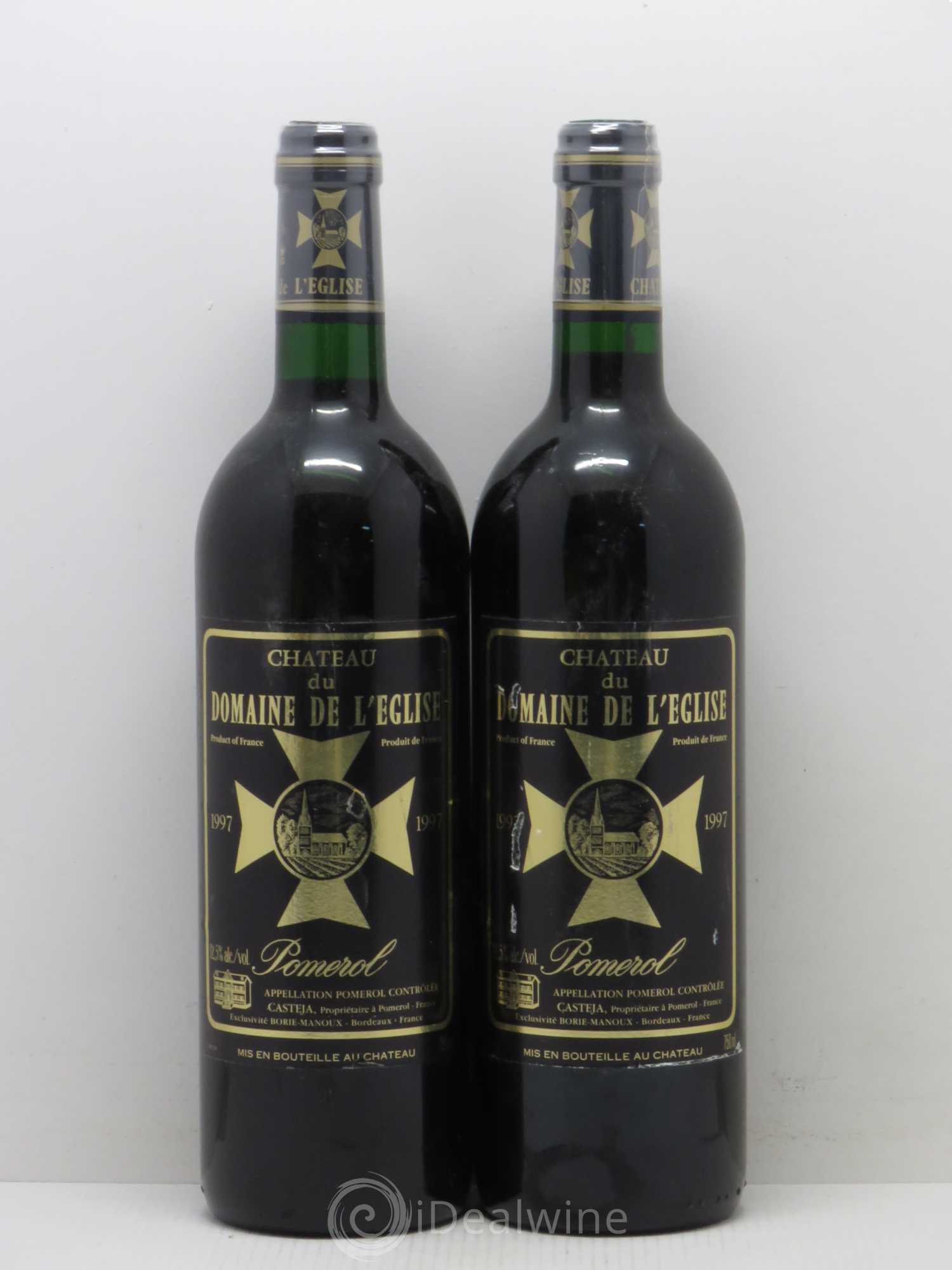 Château du Domaine de l'Église 1997 - Lot de 2 bouteilles - 0