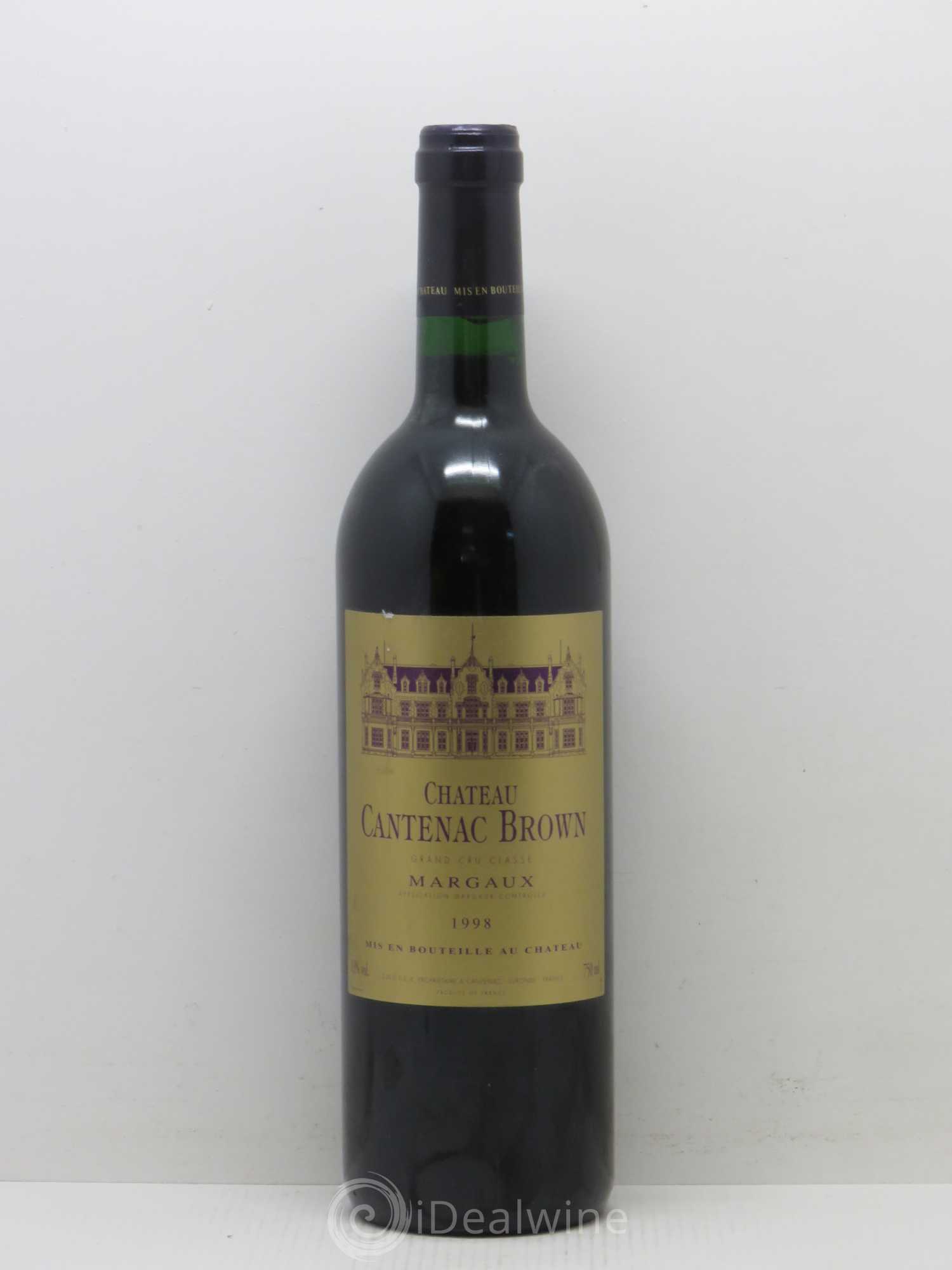 Château Cantenac Brown 3ème Grand Cru Classé 1998 - Lot de 1 bouteille - 0