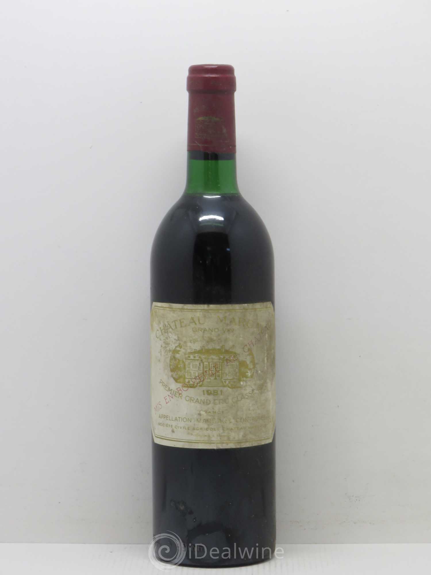 Château Margaux 1er Grand Cru Classé 1981 - Lot de 1 bouteille - 0