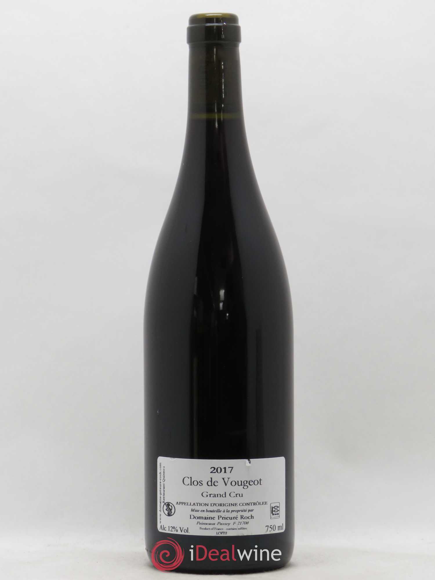 Clos de Vougeot Grand Cru Prieuré Roch 2017 - Lot de 1 bouteille - 1