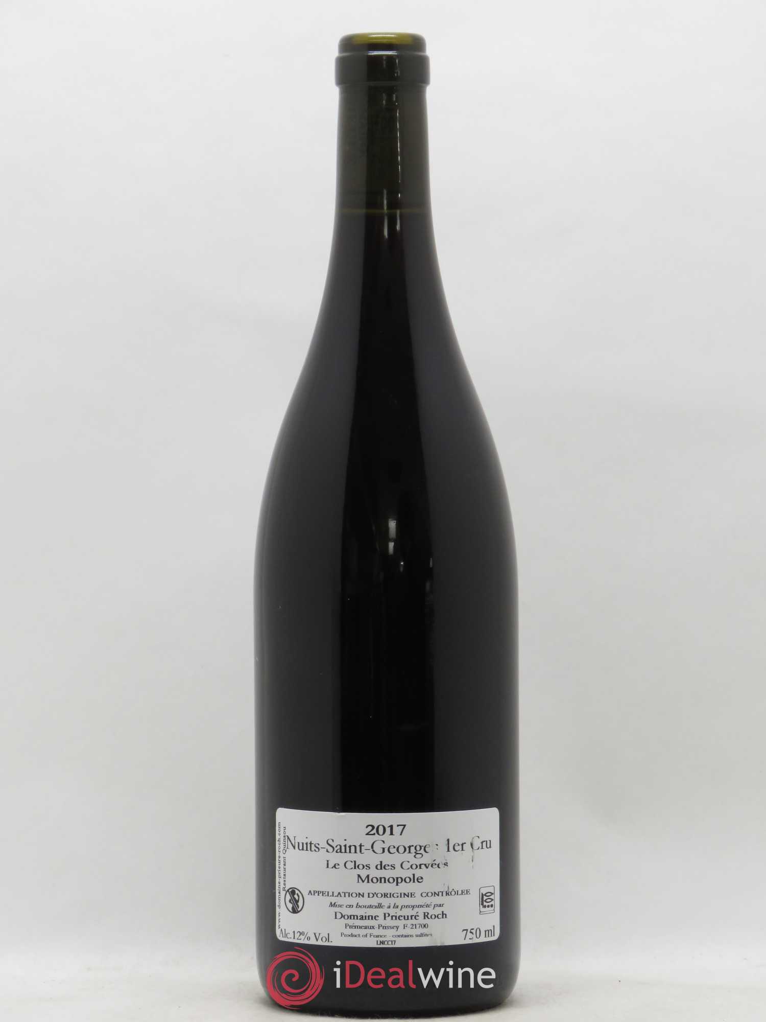 Nuits-Saint-Georges 1er Cru Le Clos des Corvées Prieuré Roch 2017 - Lot de 1 bouteille - 1