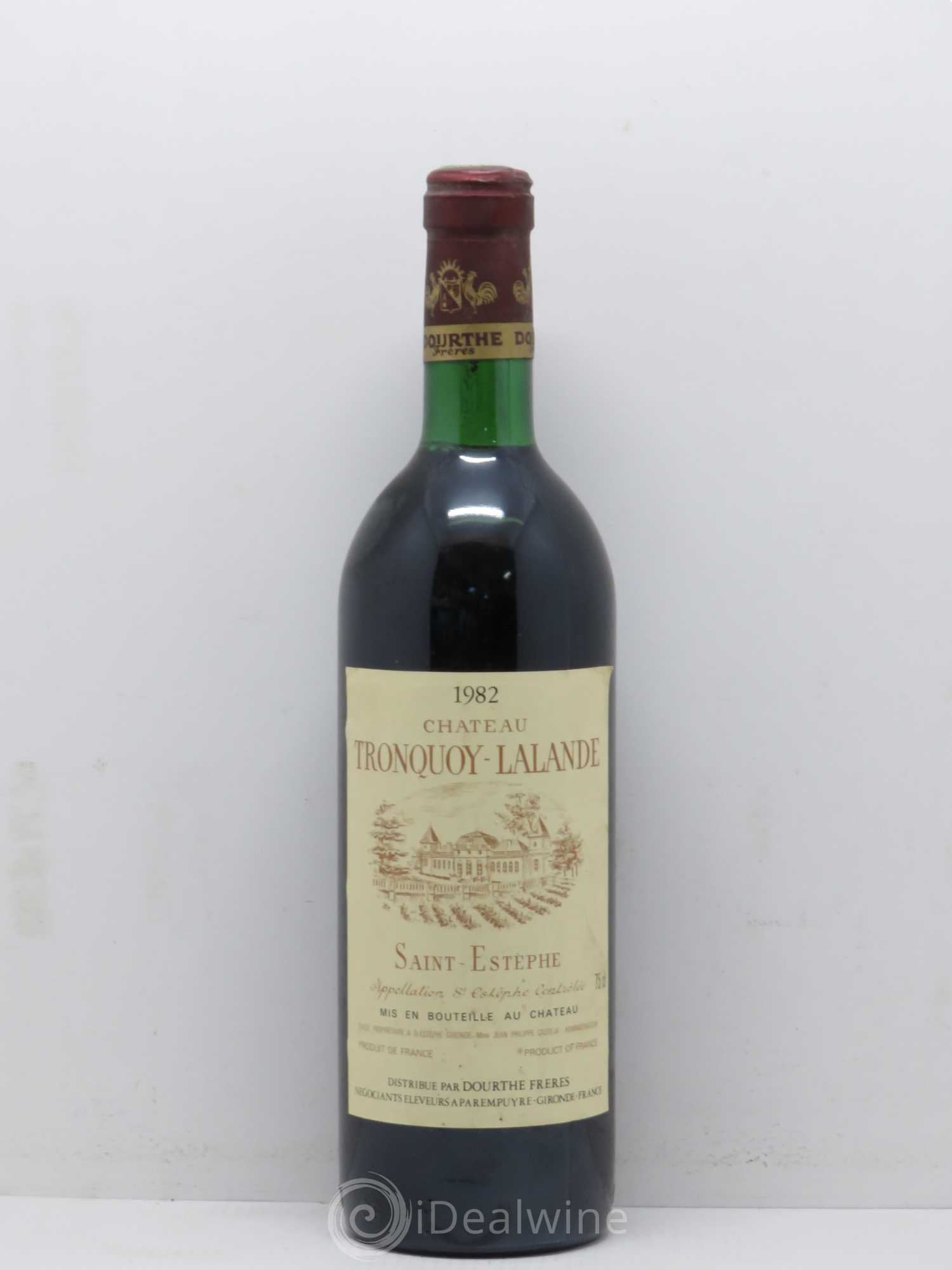 Château Tronquoy Lalande 1982 - Lot de 1 bouteille - 0