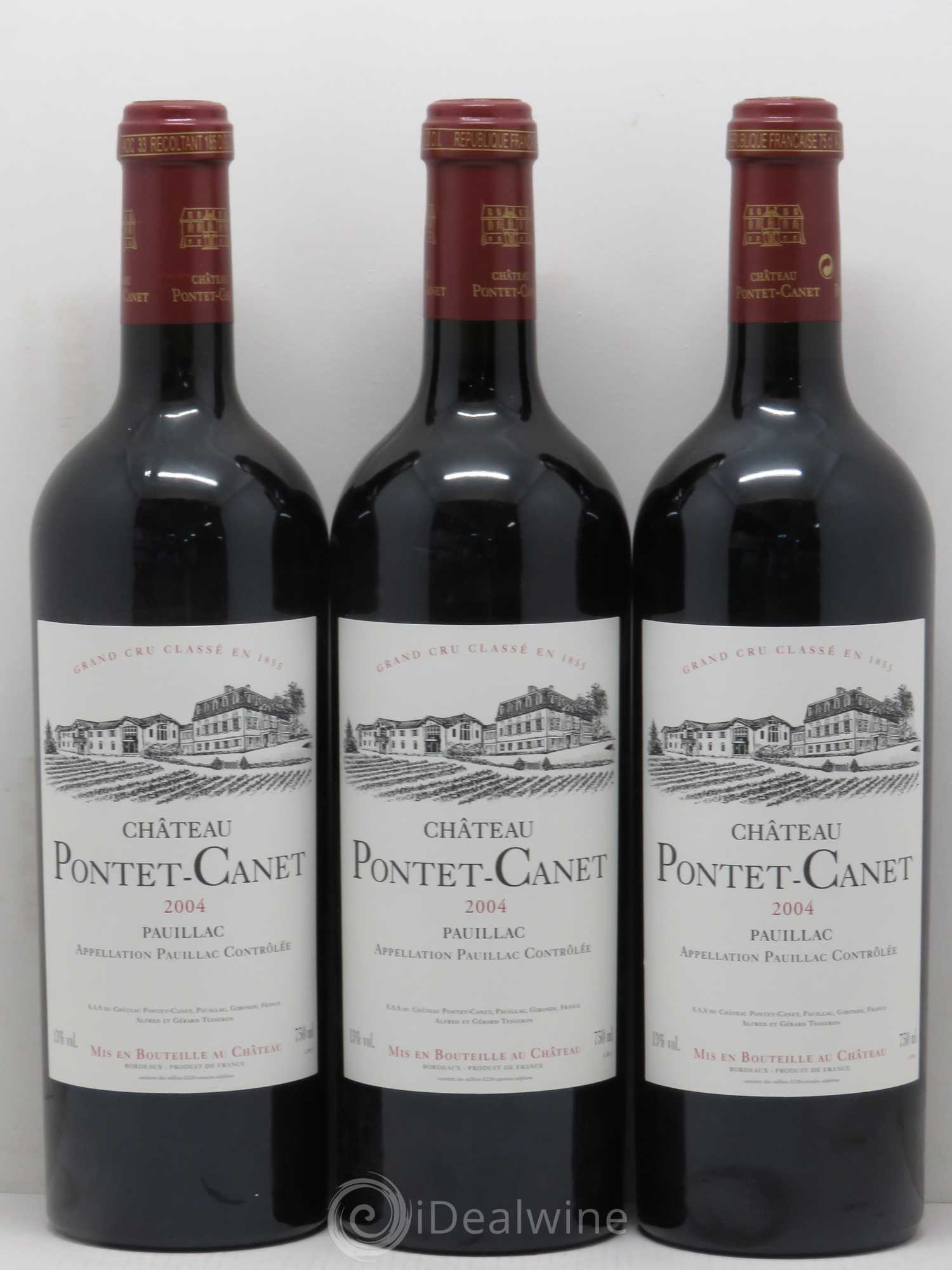 Château Pontet Canet 5ème Grand Cru Classé 2004 - Lot de 12 bouteilles - 2