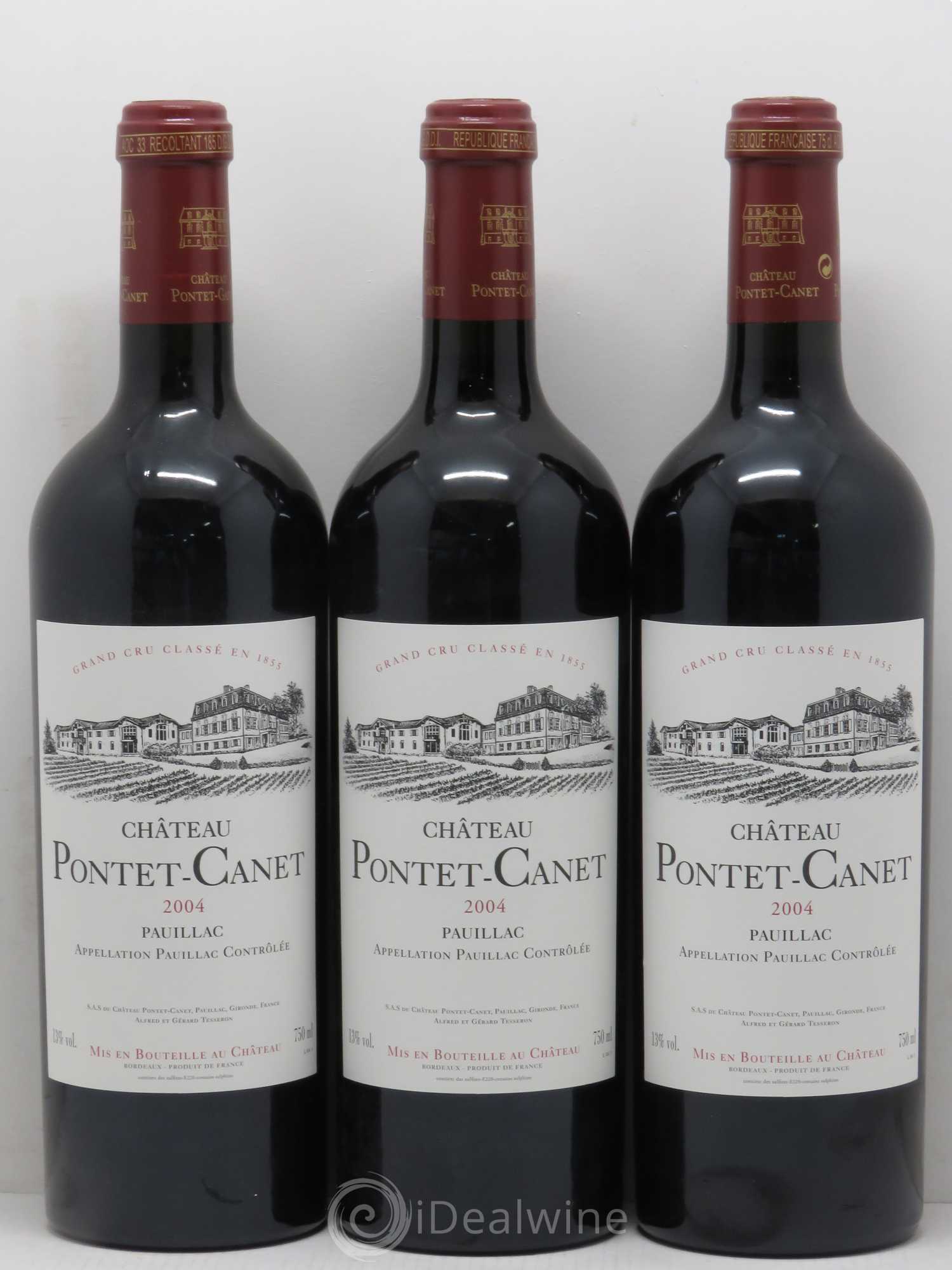 Château Pontet Canet 5ème Grand Cru Classé 2004 - Lot de 12 bouteilles - 3