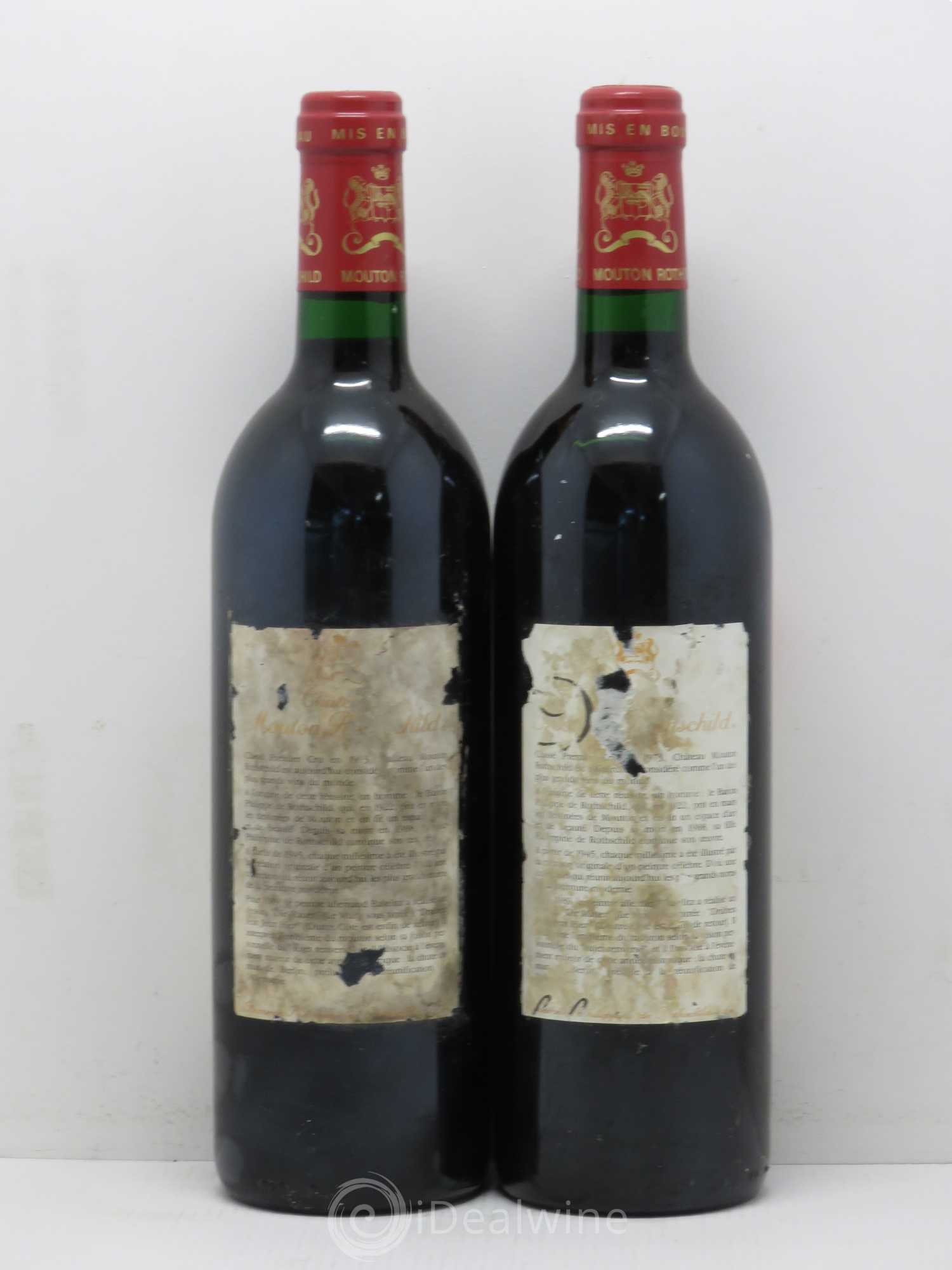 Château Mouton Rothschild 1er Grand Cru Classé 1989 - Lot de 2 bouteilles - 1