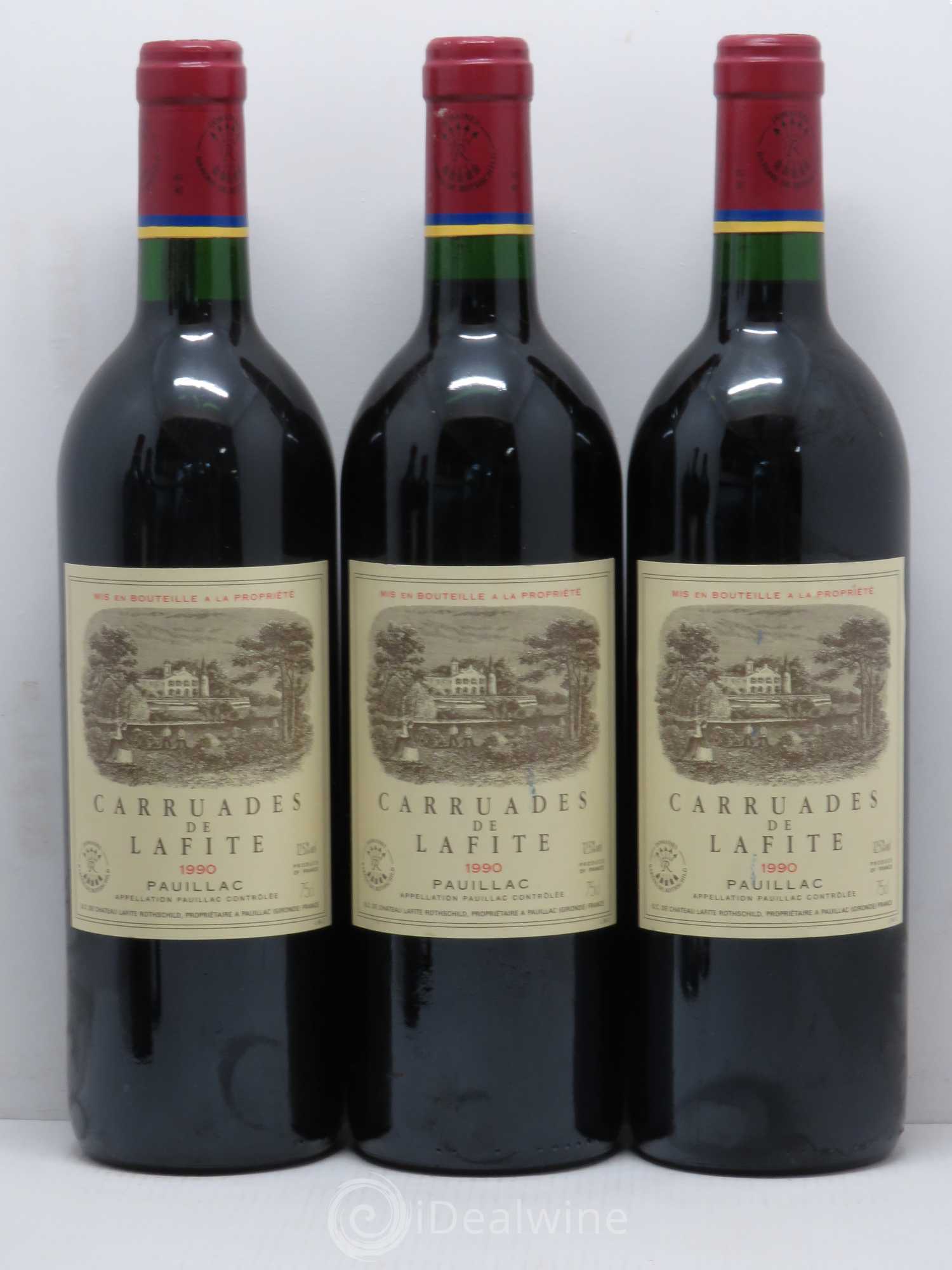 Carruades de Lafite Rothschild Second Vin 1990 - Lot de 5 bouteilles - 1