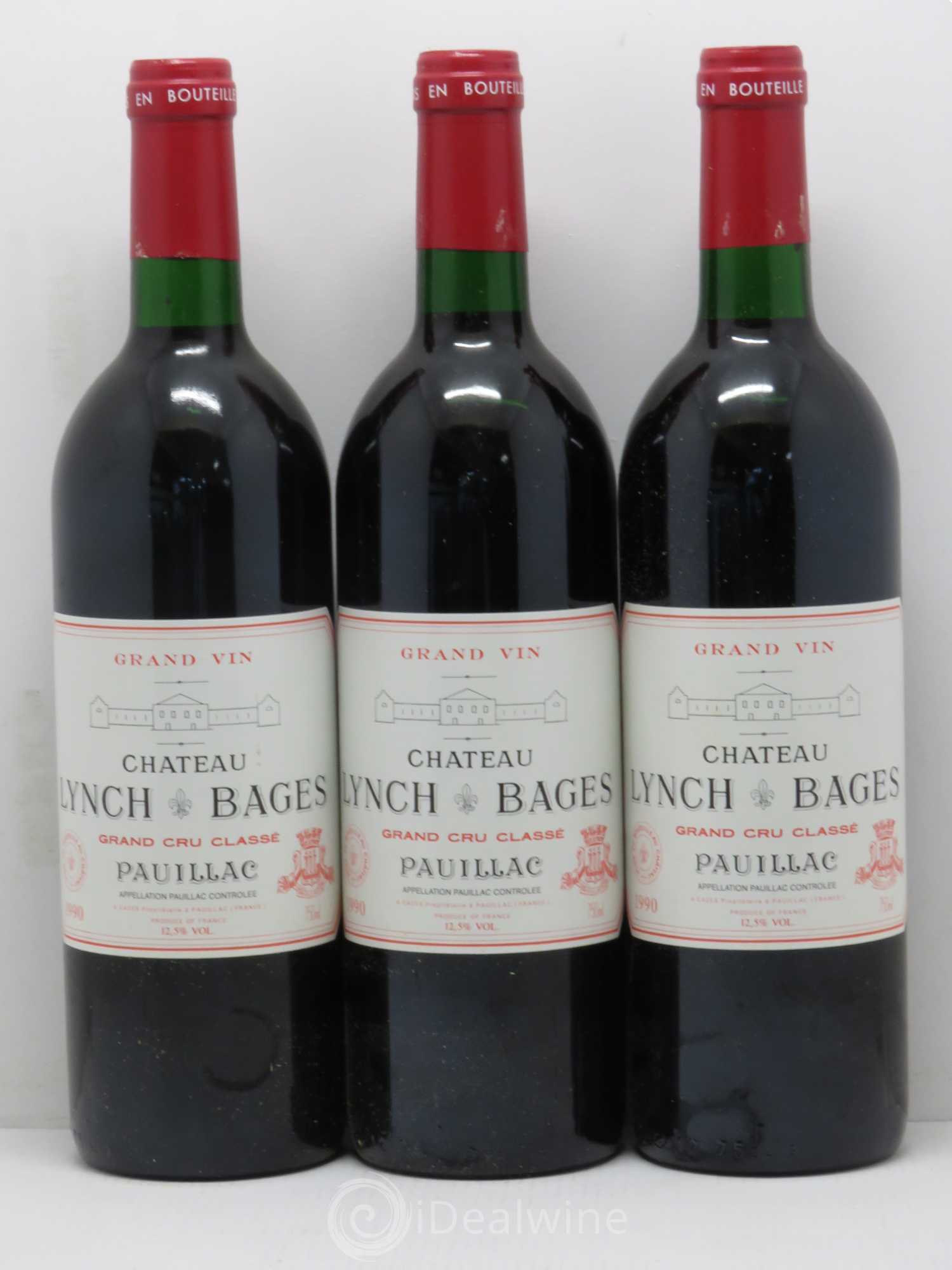 Château Lynch Bages 5ème Grand Cru Classé 1990 - Lot de 12 bouteilles - 3