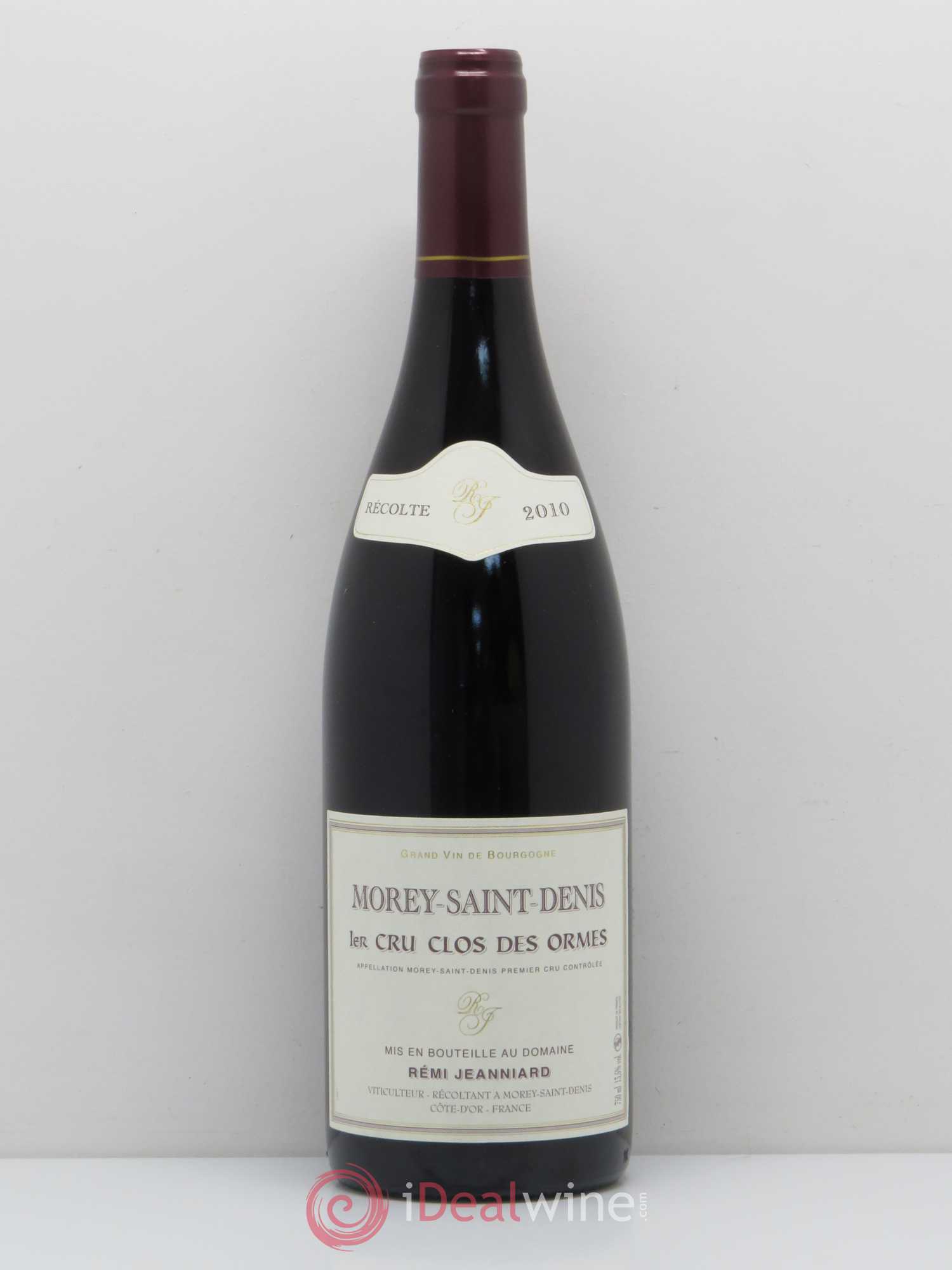 Morey-Saint-Denis 1er Cru Clos des Ormes Domaine Remi Jeanniard 2010 - Posten von 1 Flasche - 0