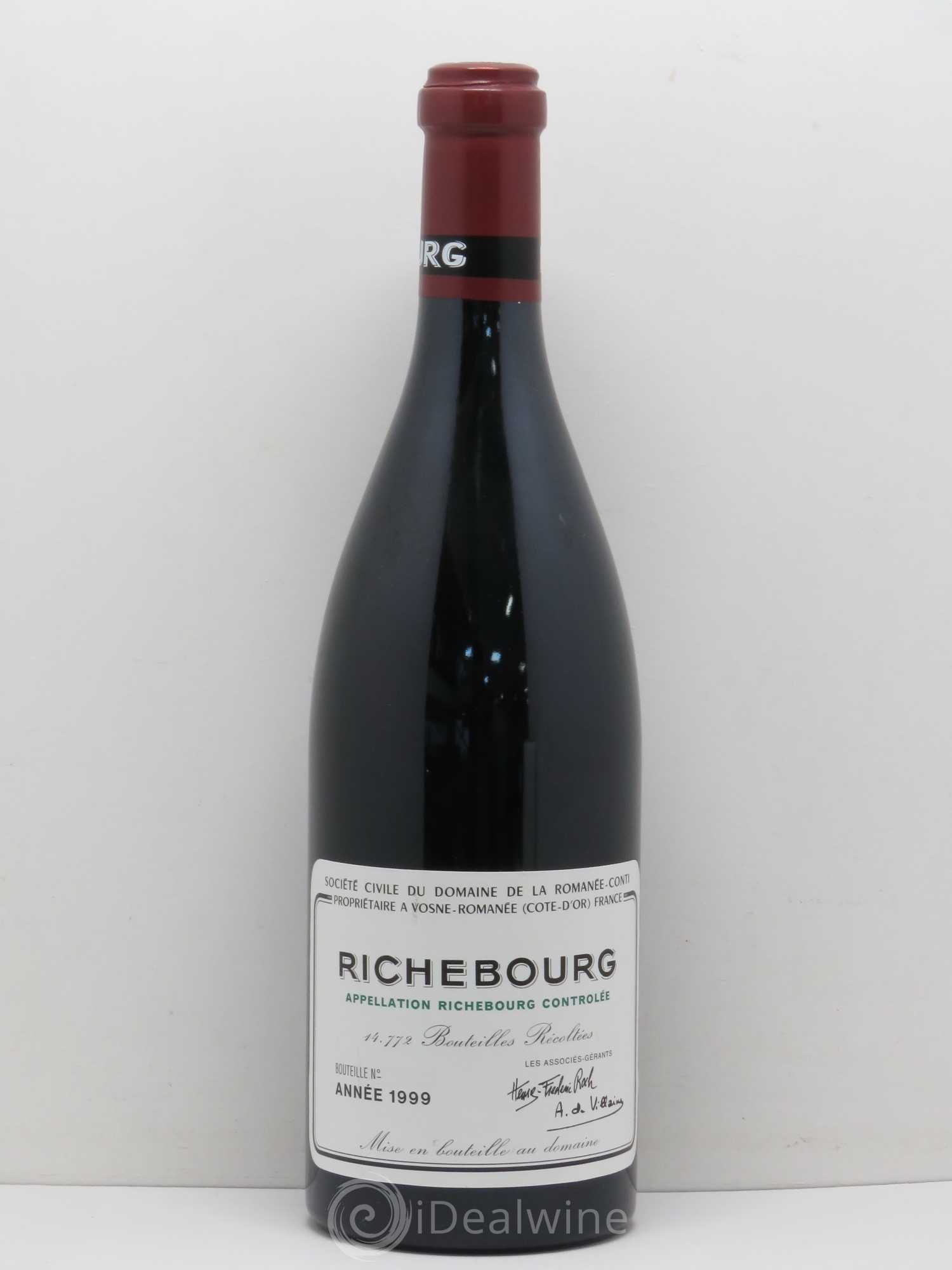 Richebourg Grand Cru Domaine de la Romanée-Conti 1999 - Lot de 1 bouteille - 0