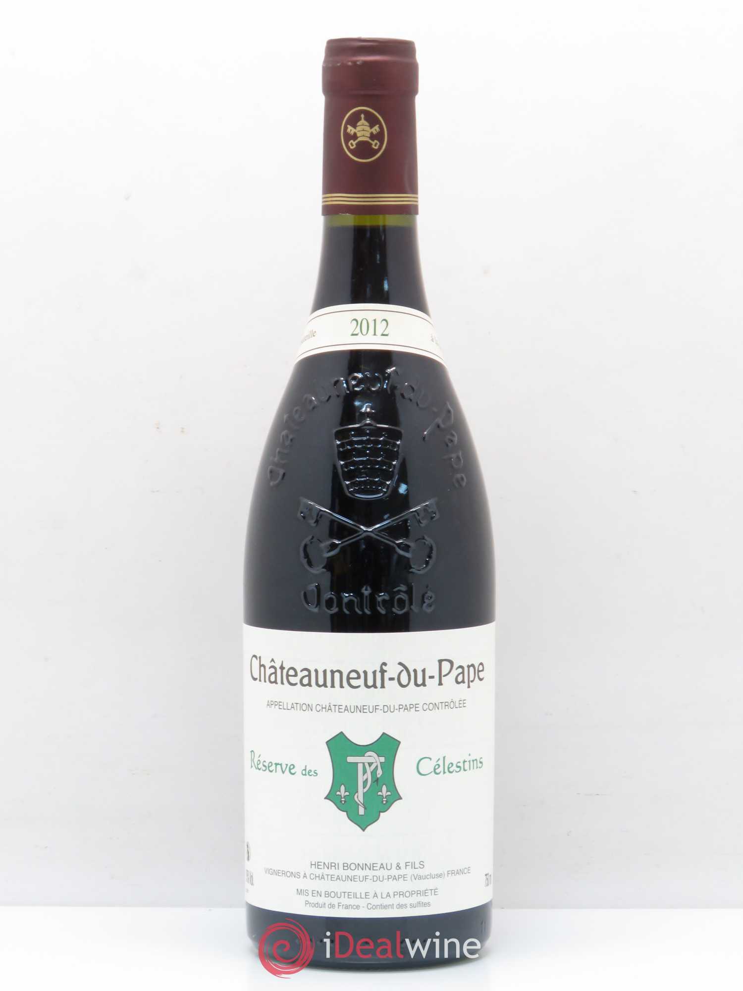 Châteauneuf-du-Pape Réserve des Célestins Henri Bonneau & Fils 2012 - Lot de 1 bouteille - 0