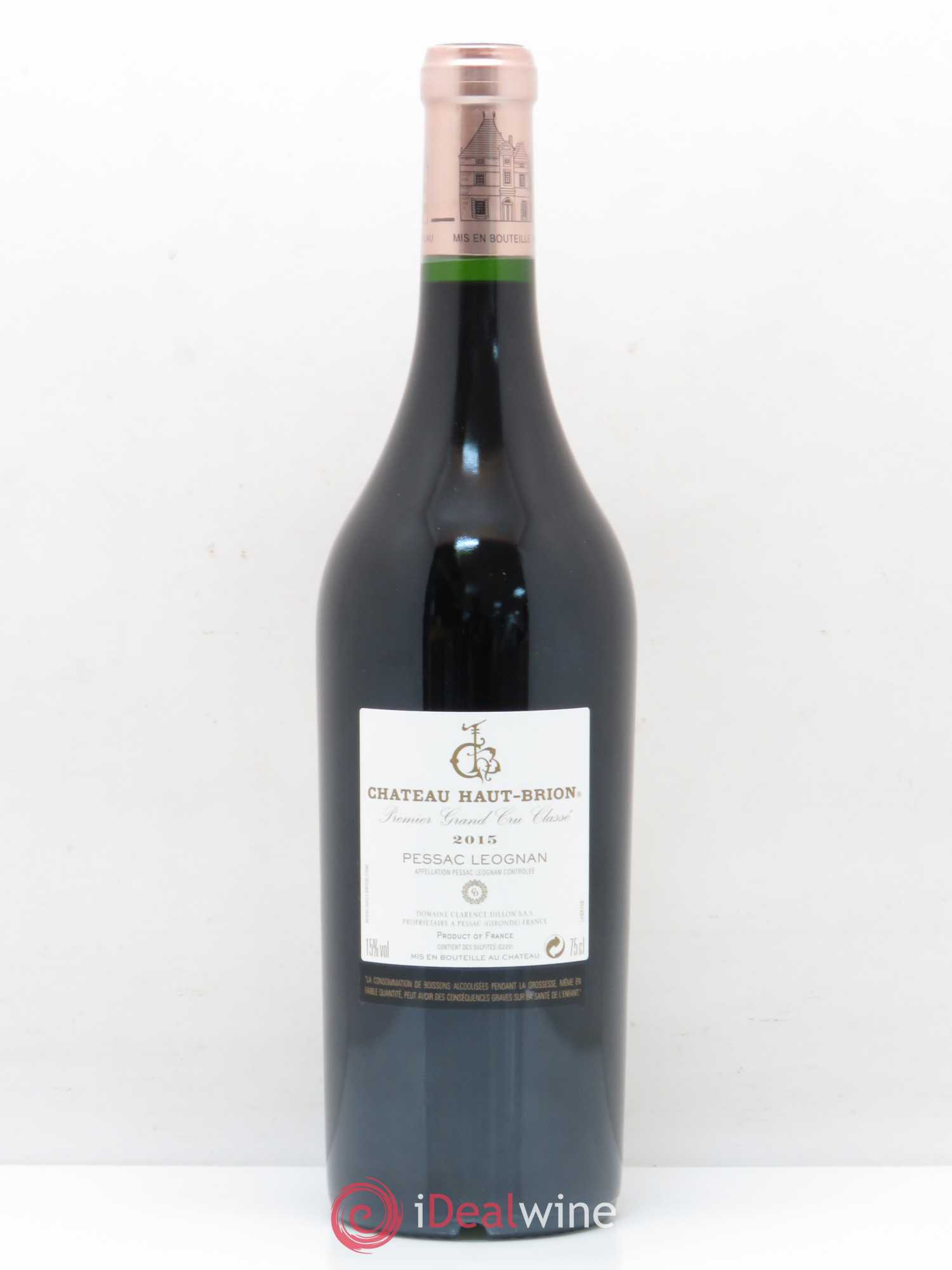Château Haut Brion 1er Grand Cru Classé 2015 - Lot de 1 bouteille - 1